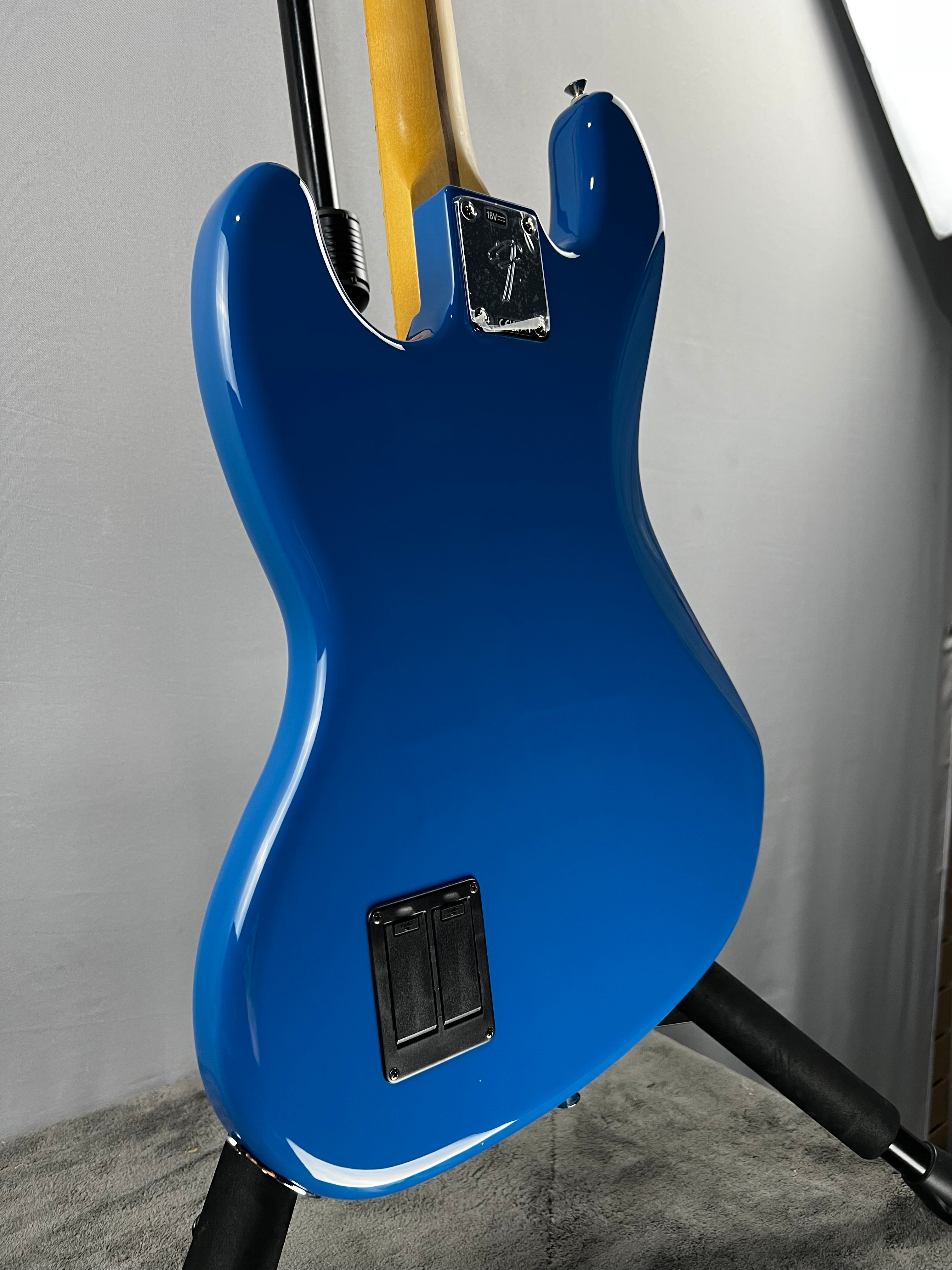 Player II Modified Active Jazz Bass - Electric Blue, Maple Fingerboard w/Gig Bag #524