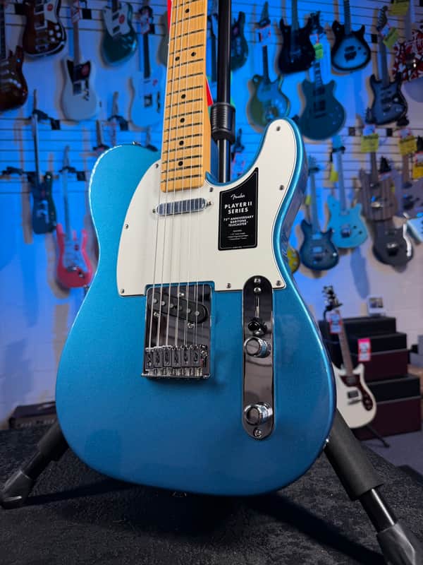 Fender 75th Anniversary Player II Baritone Telecaster Electric Guitar - Lake Placid Blue