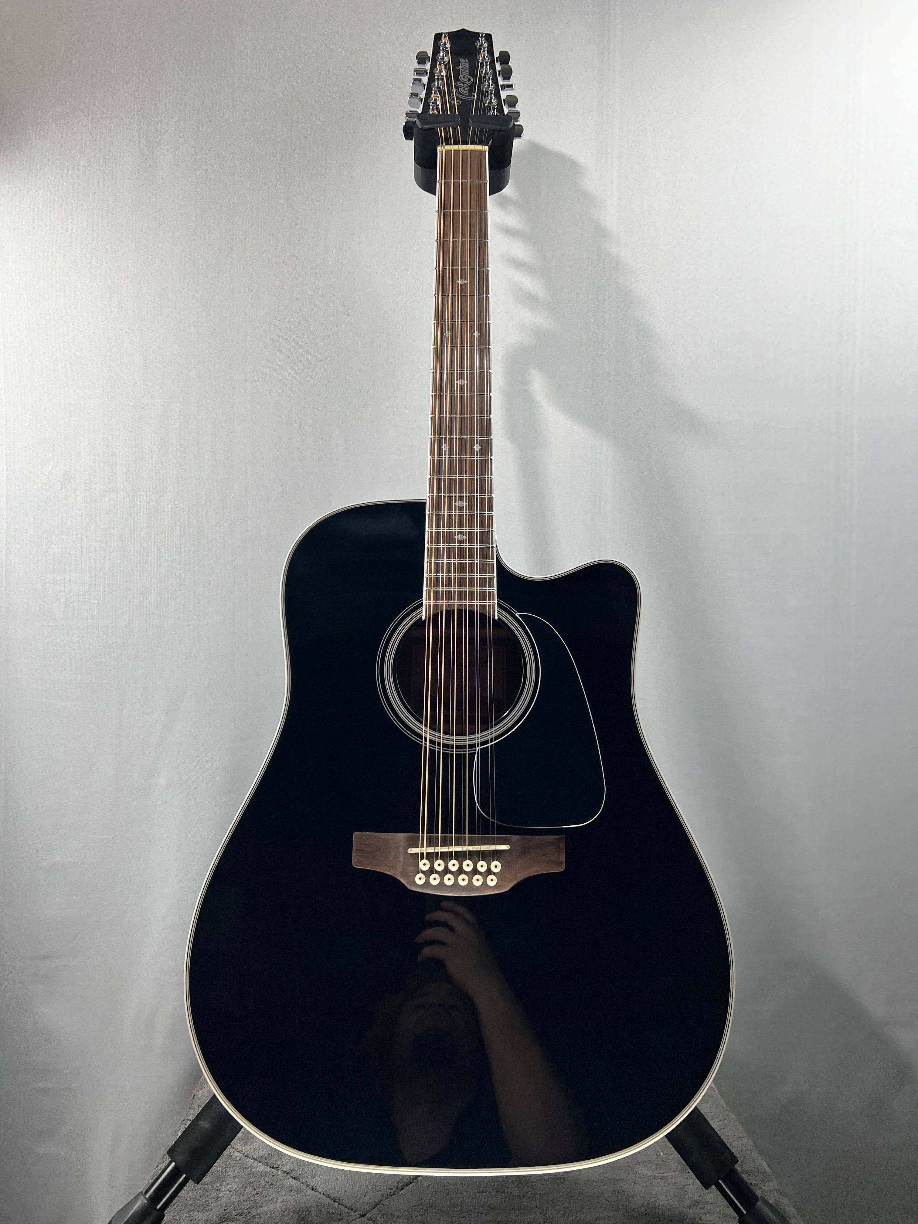 Takamine GD-38CE 12-string Acoustic-electric Guitar - Black #301