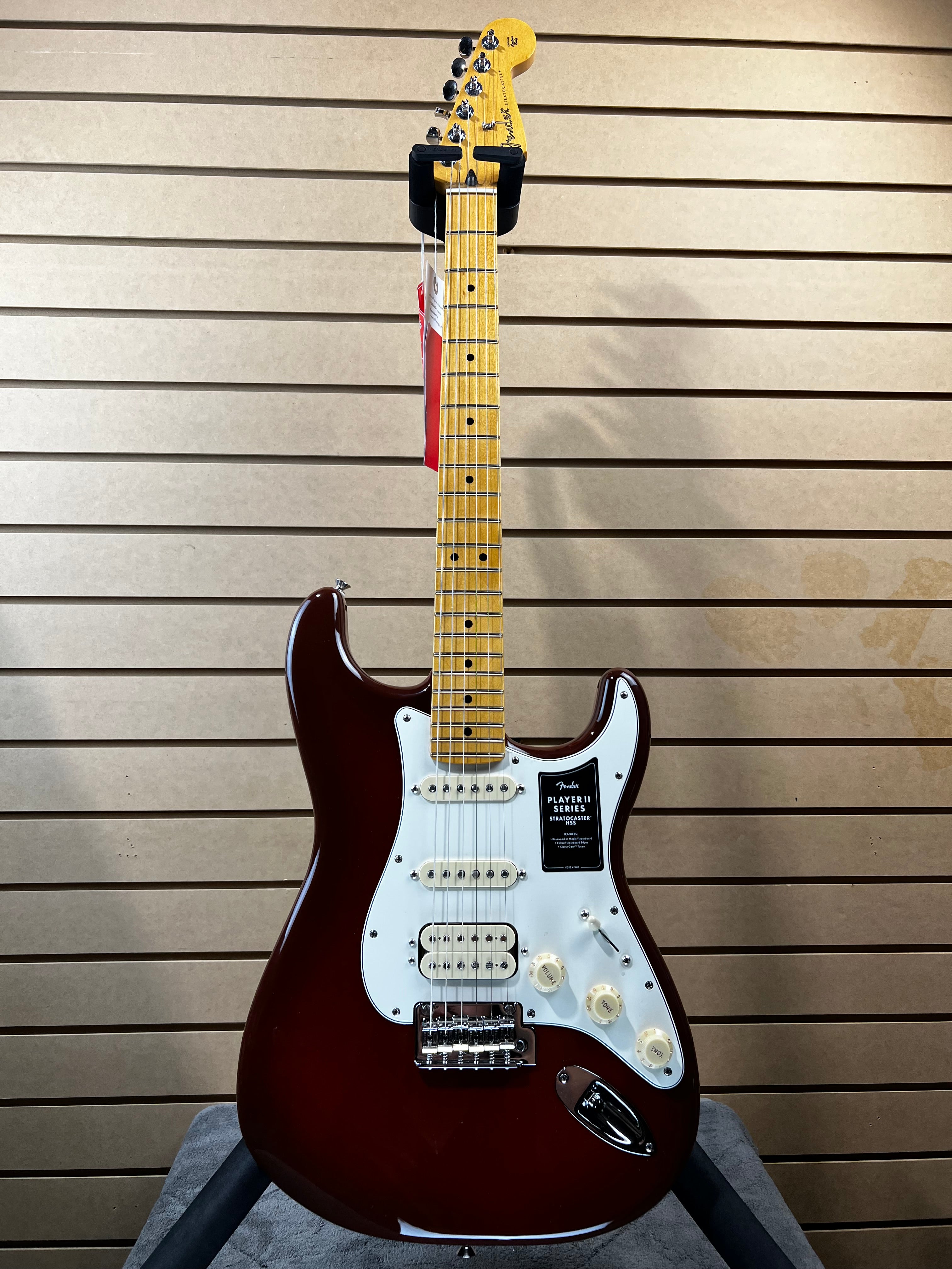 Player II Stratocaster HSS Electric Guitar - Transparent Mocha Burst #014