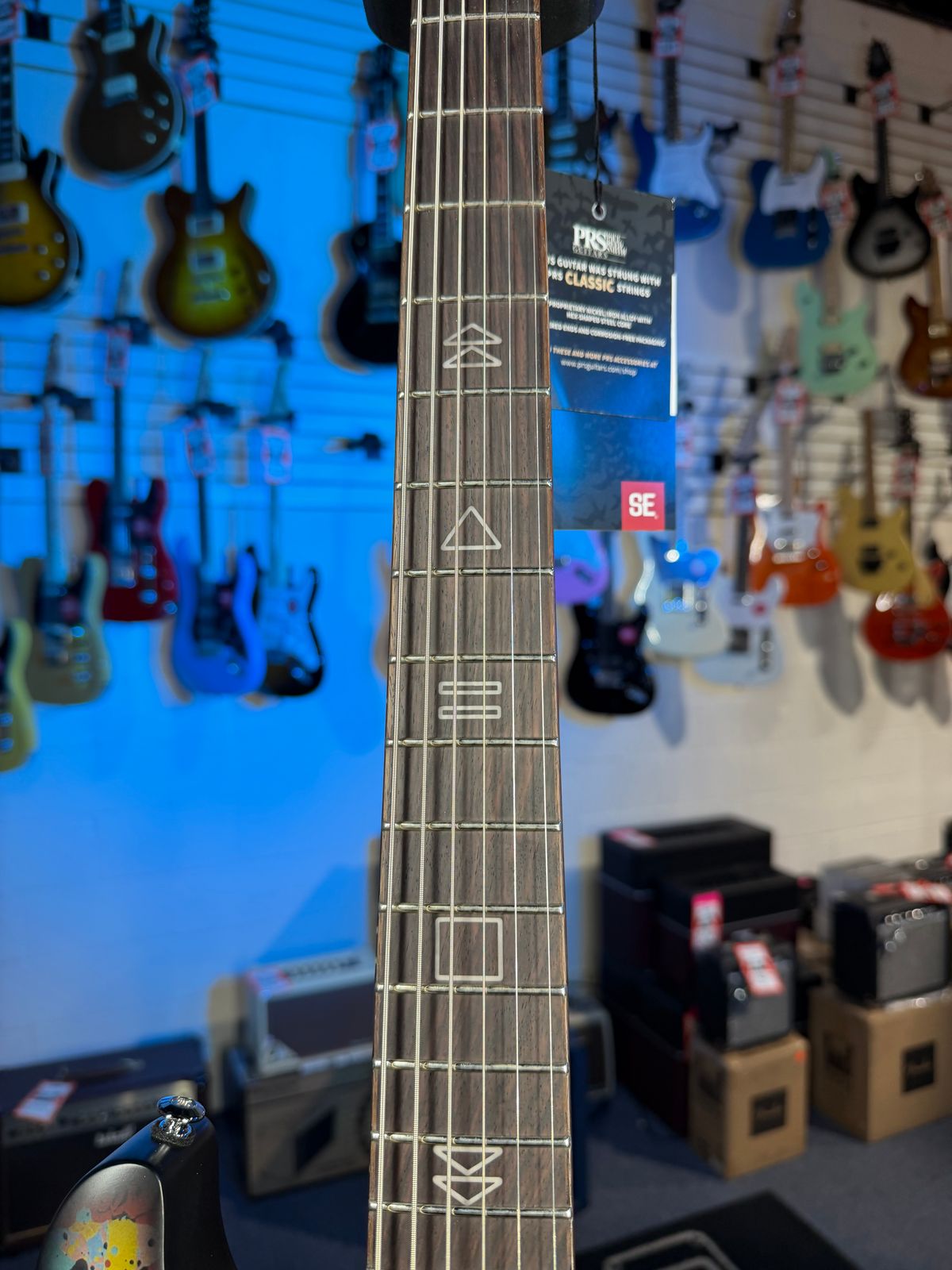 PRS SE Ed Sheeran Hollowbody I Piezo Baritone, Cosmic Splash, Gig Bag, Free PLEK! 753