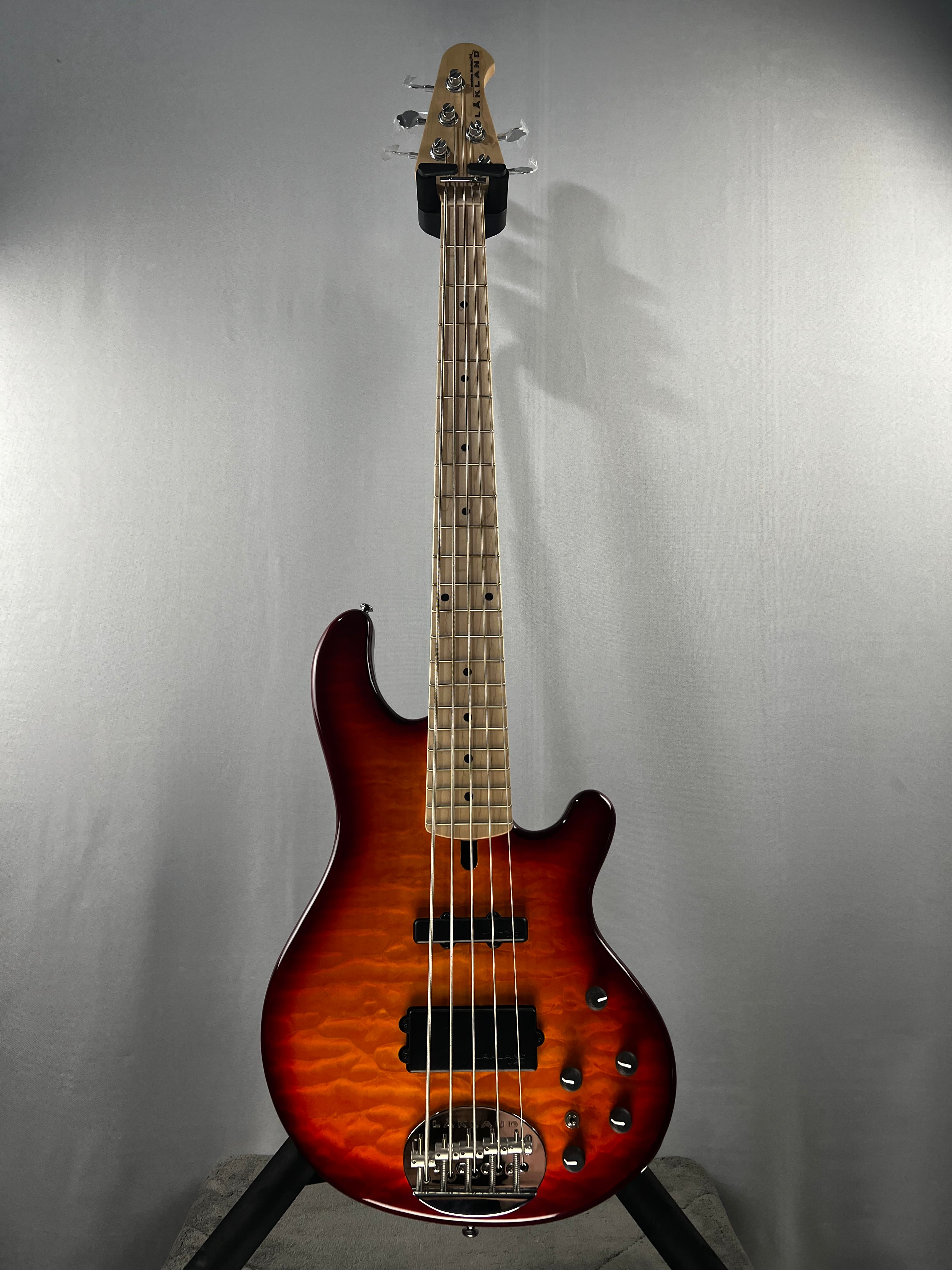 Skyline 55-02 Deluxe Bass Guitar - Honey Burst with Maple Fingerboard #937 GET PLEK'D!