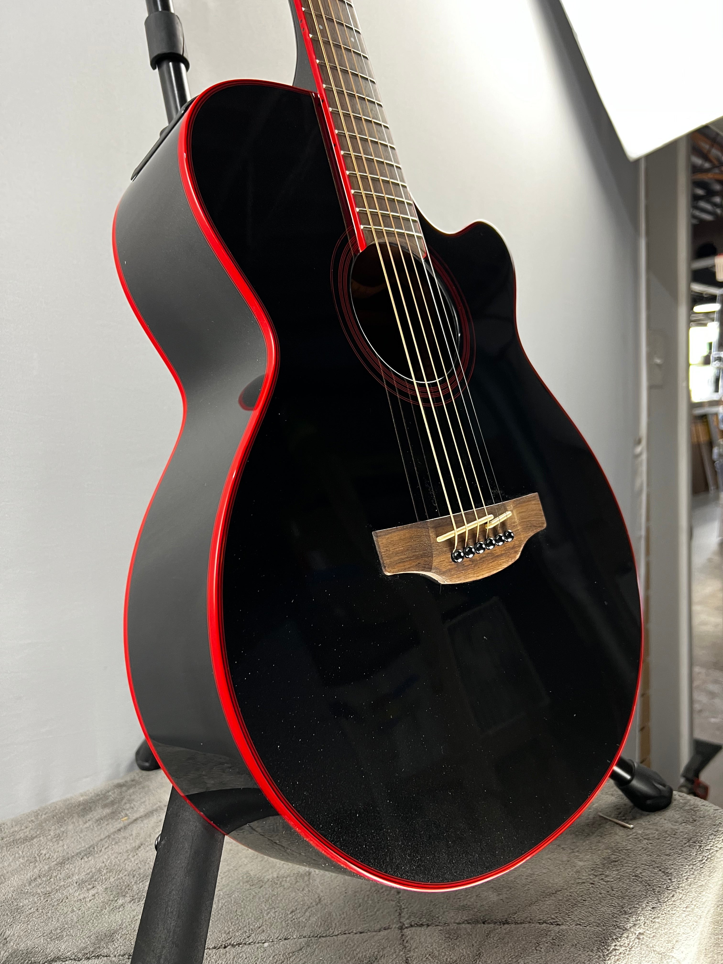 Takamine GF49CE FXC Acoustic-electric guitar - Cosmic Black & PLEK*D #658