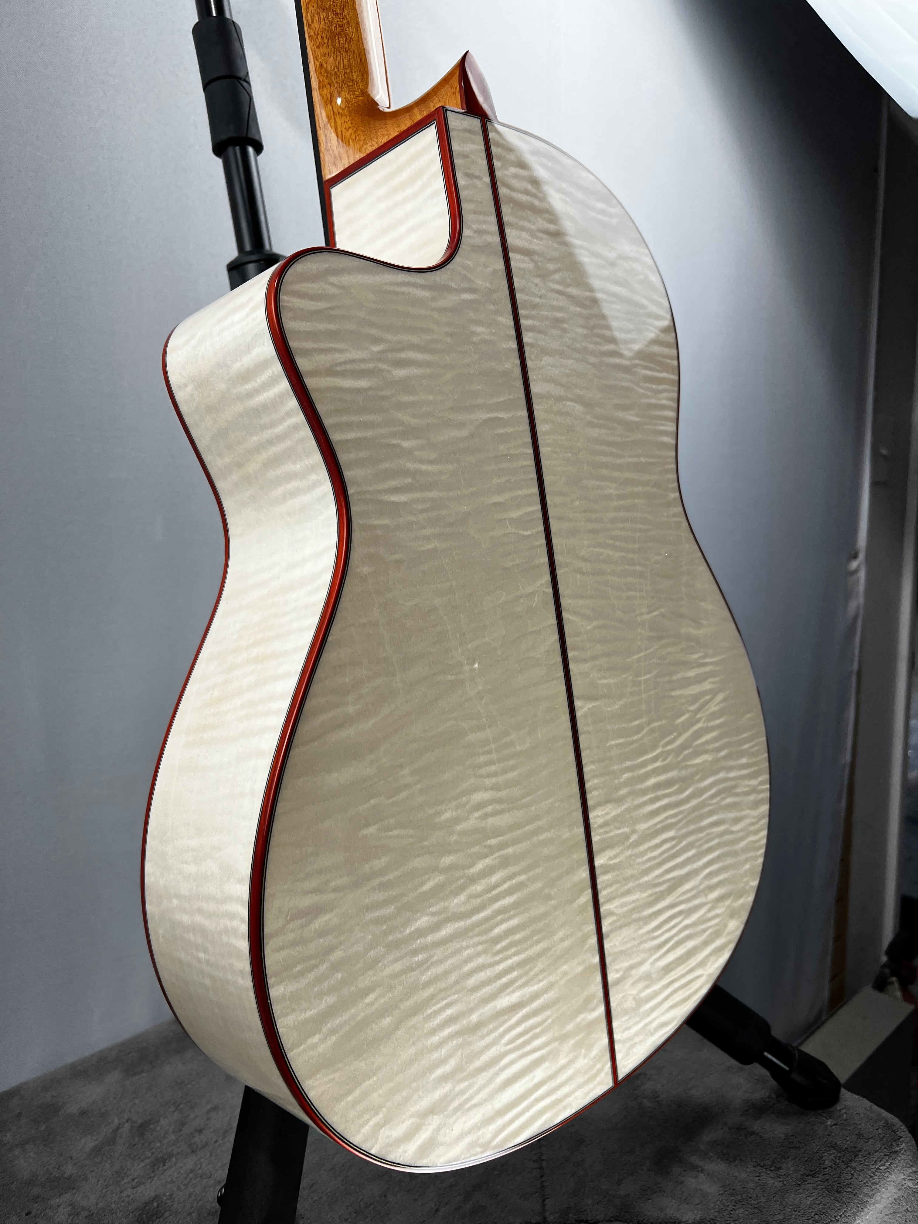 Fusion 12 Exotic Top Nylon-string Acoustic-electric Guitar - White Sands #098 GET PLEK'D!