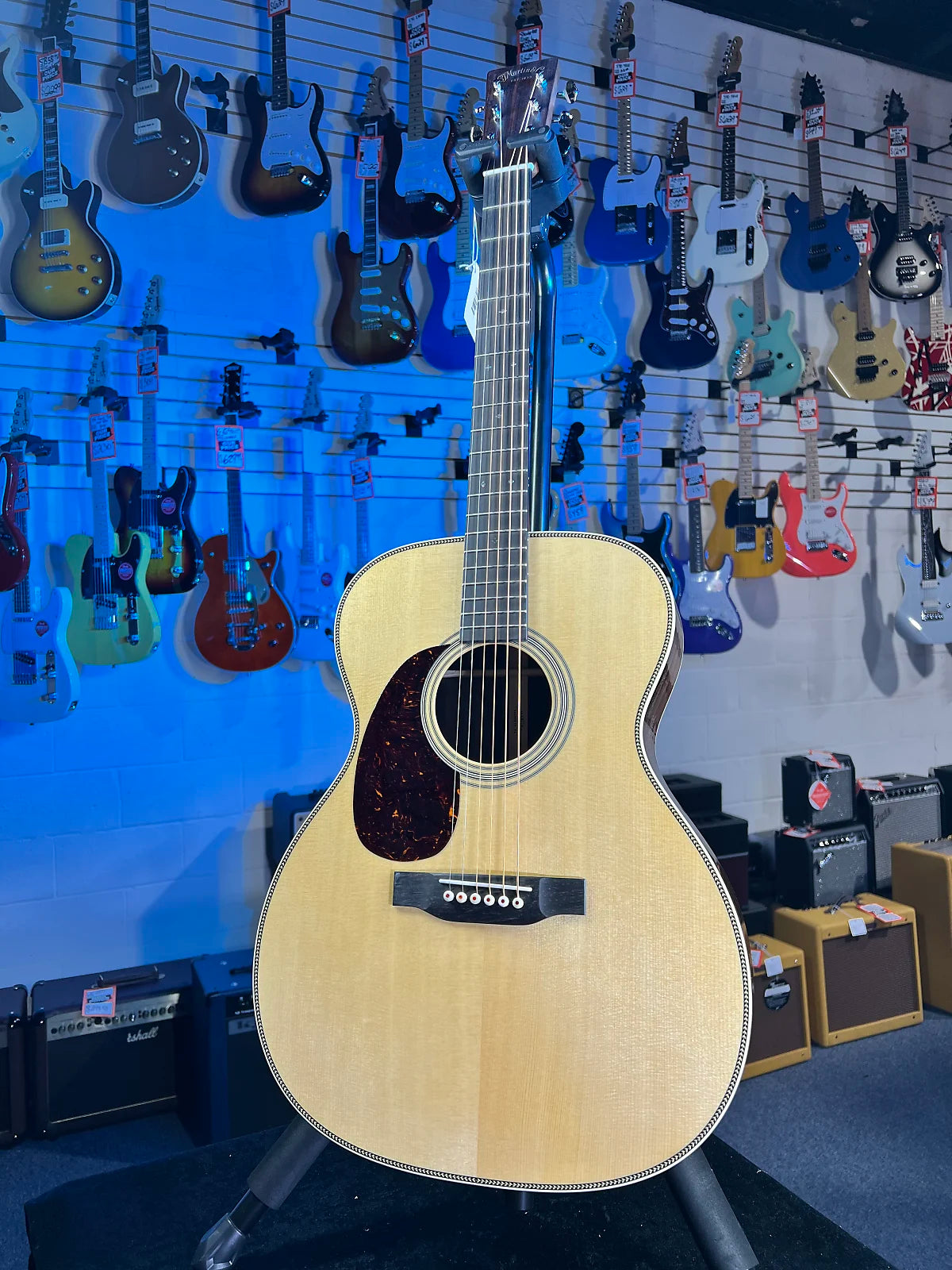 Martin 000-28 Standard Series Left-handed Acoustic Guitar - Natural with Aging Toner GET PLEK'D! 254