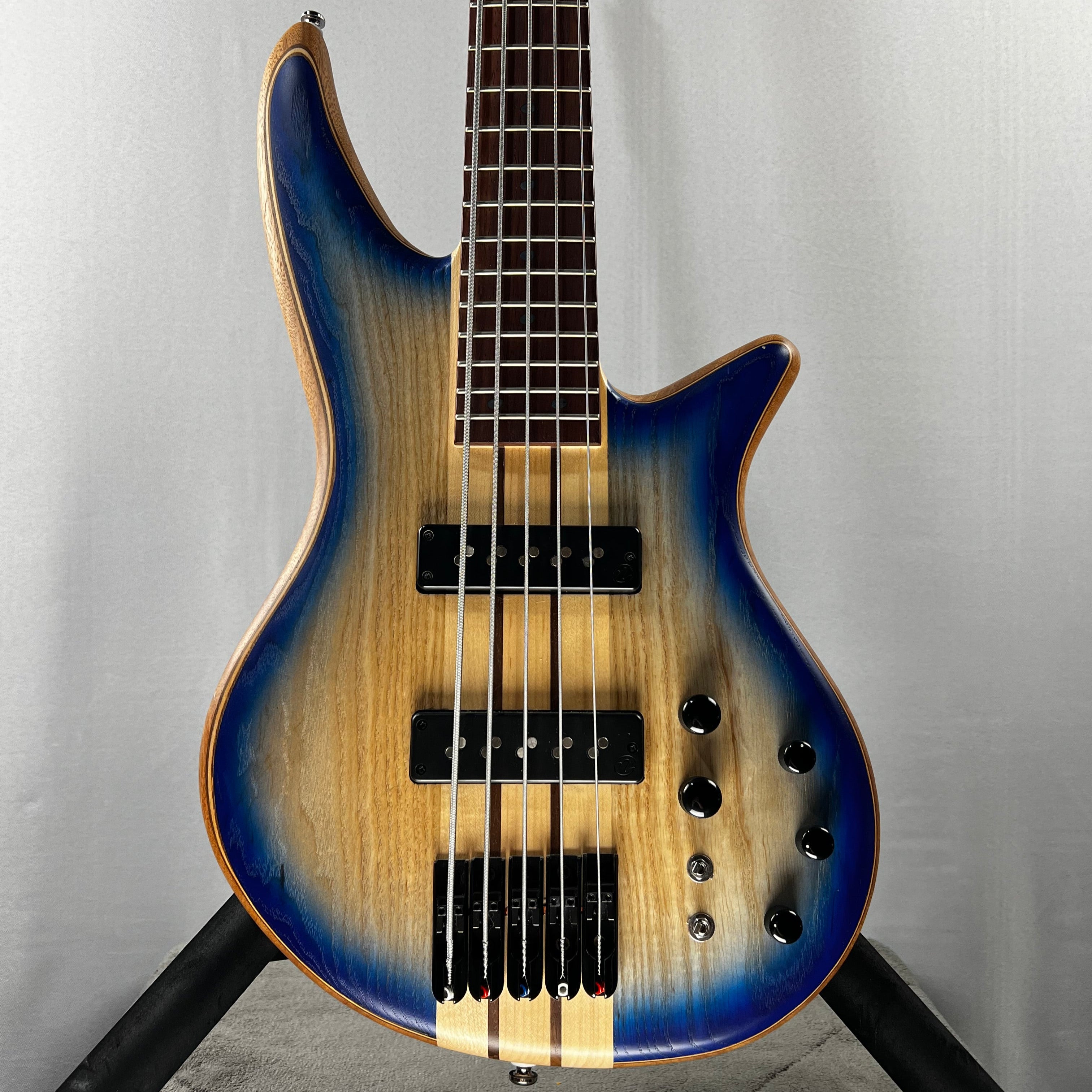 Pro Series Spectra Bass SB V Poplar Burl - Blue Burst #808 GET PLEK'D!