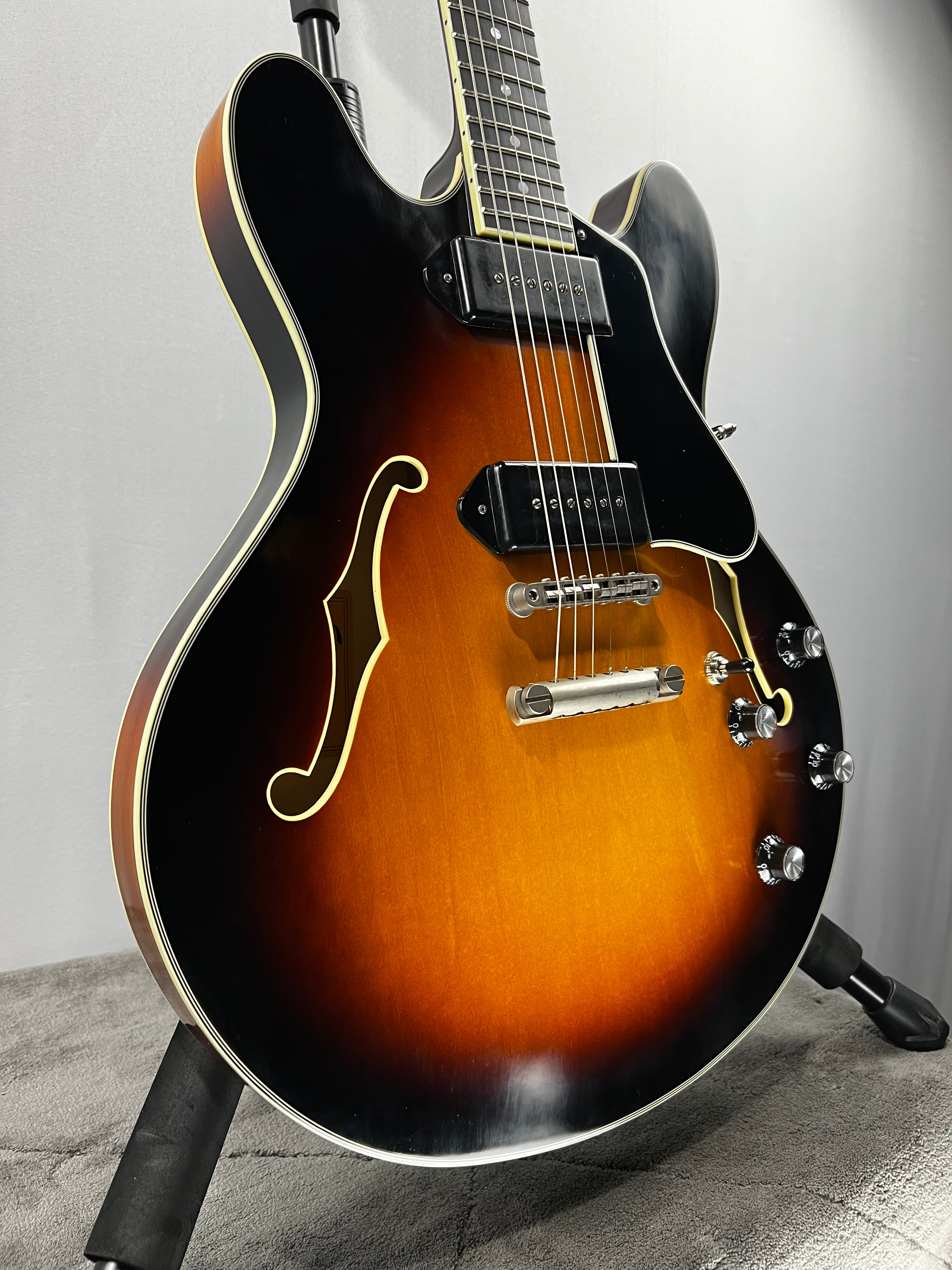 T60/TV Semi-hollowbody Electric Guitar - Vintage Sunburst #828 GET PLEK'D!