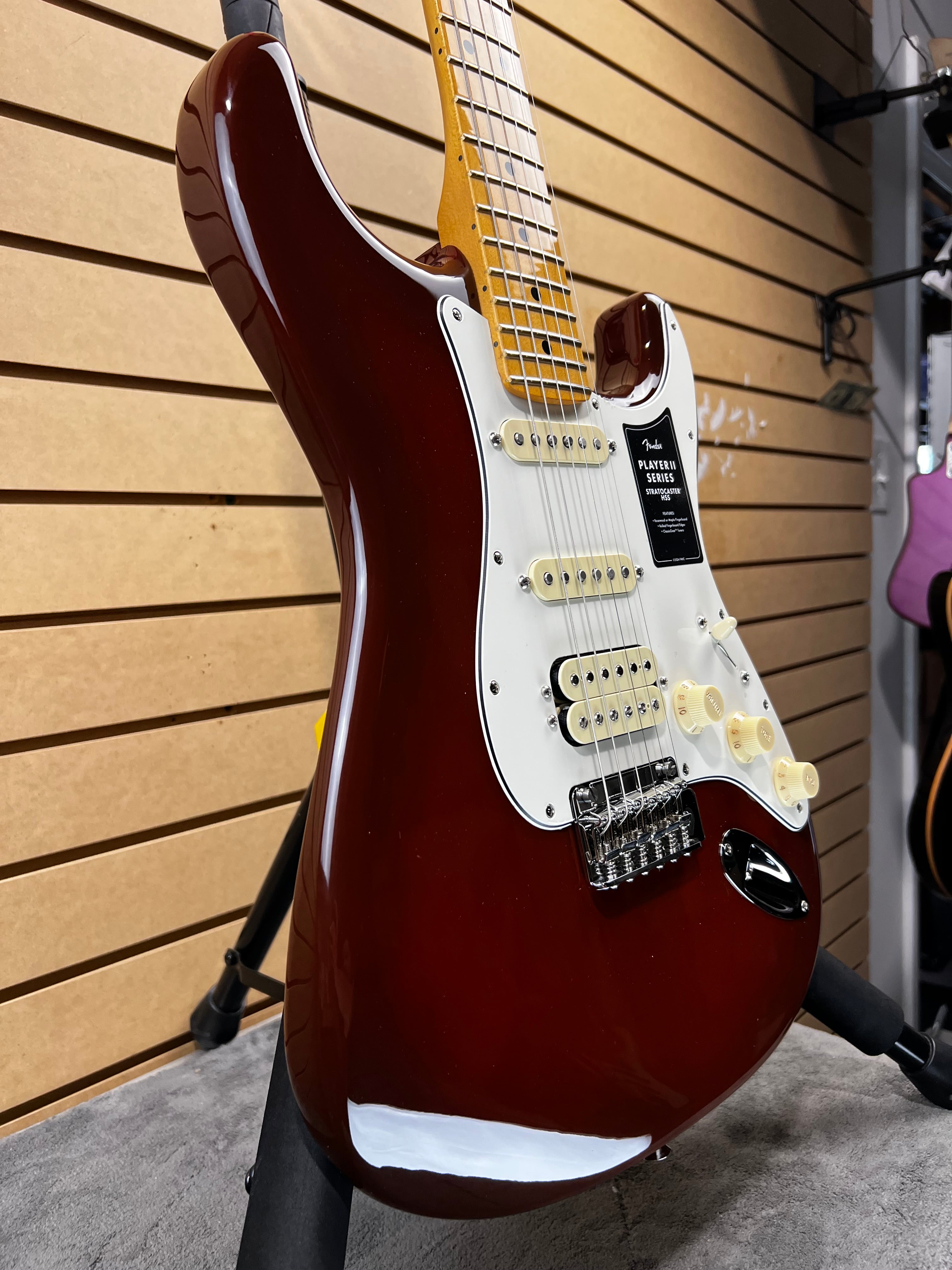 Player II Stratocaster HSS Electric Guitar - Transparent Mocha Burst #014