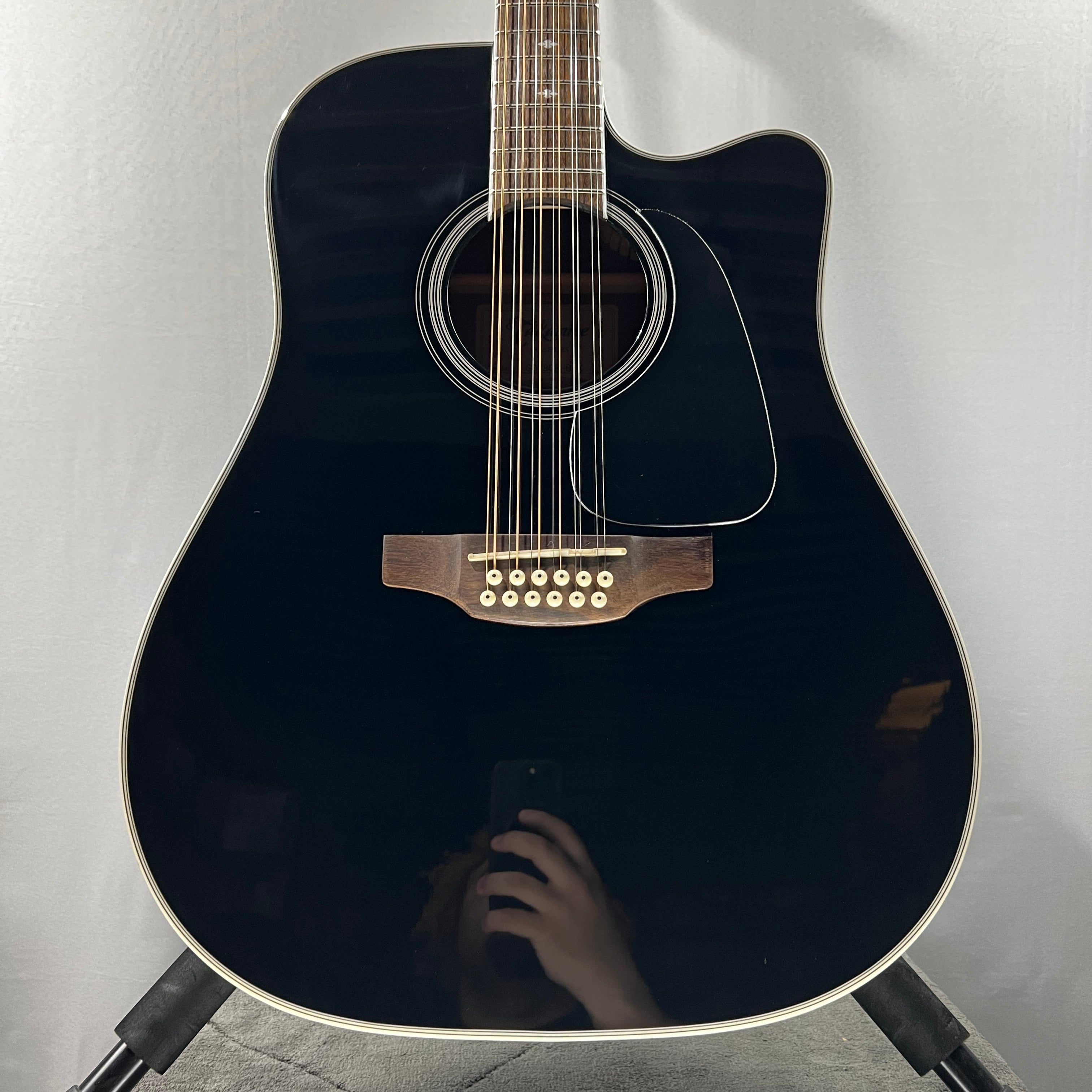 Takamine GD-38CE 12-string Acoustic-electric Guitar - Black #301