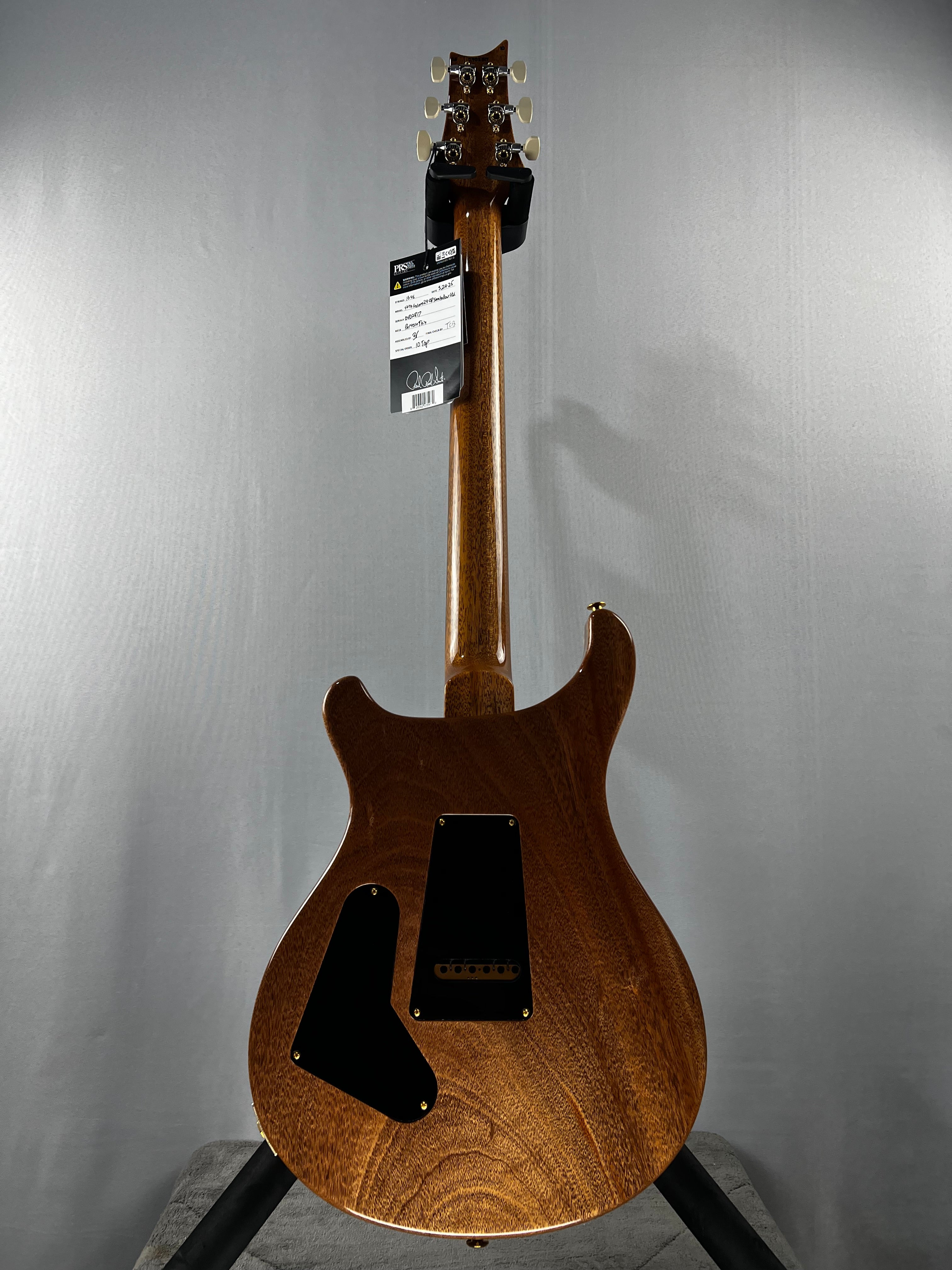 40th Anniversary Custom 24-08 Semi-Hollow Electric Guitar - Faded Whale Blue with Natural Back #817