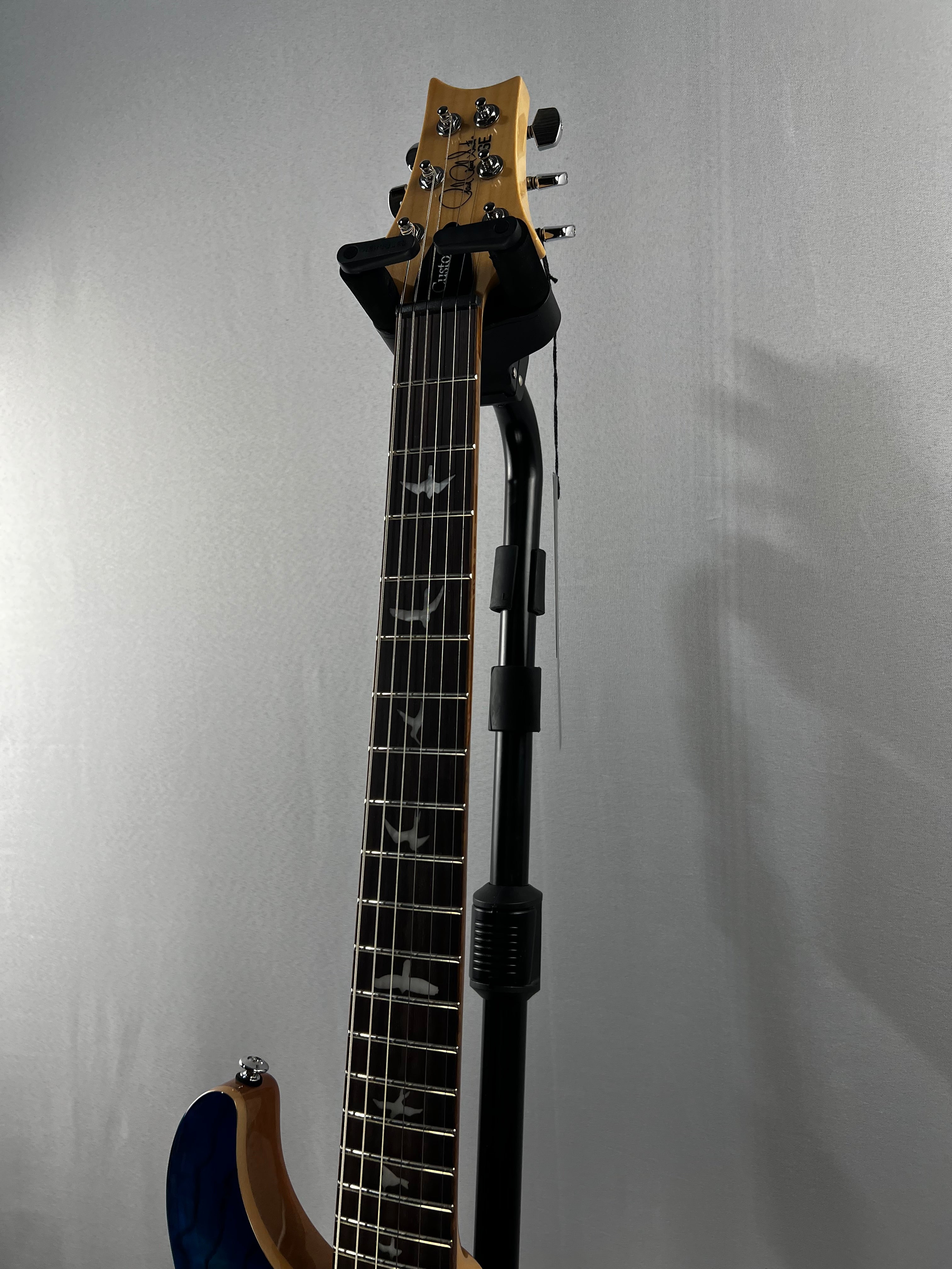 SE Custom 24 Exotic Electric Guitar - Lake Blue #767 GET PLEK'D!