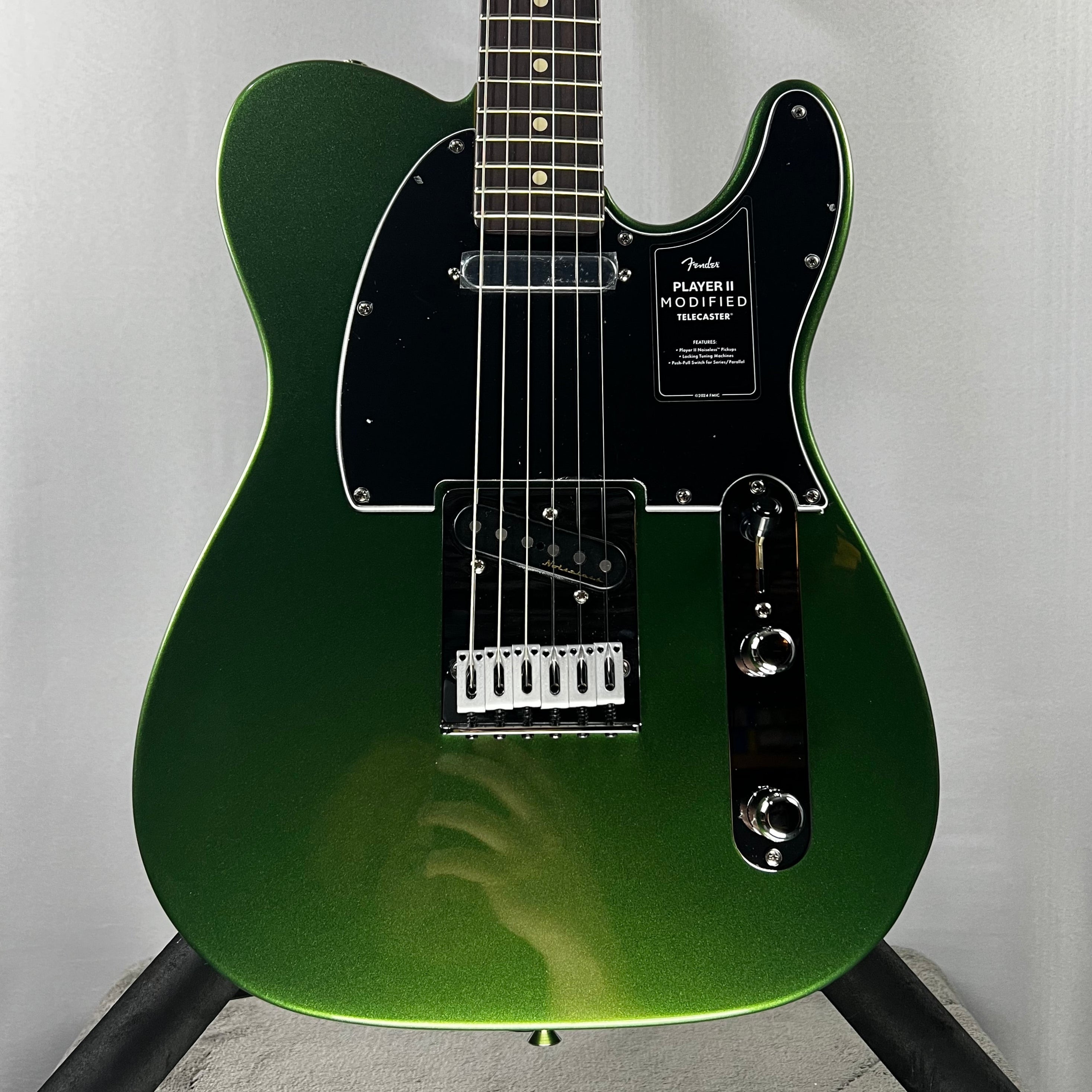 Player II Modified Telecaster Electric Guitar - Harvest Green Metallic, Rosewood Fingerboard #498