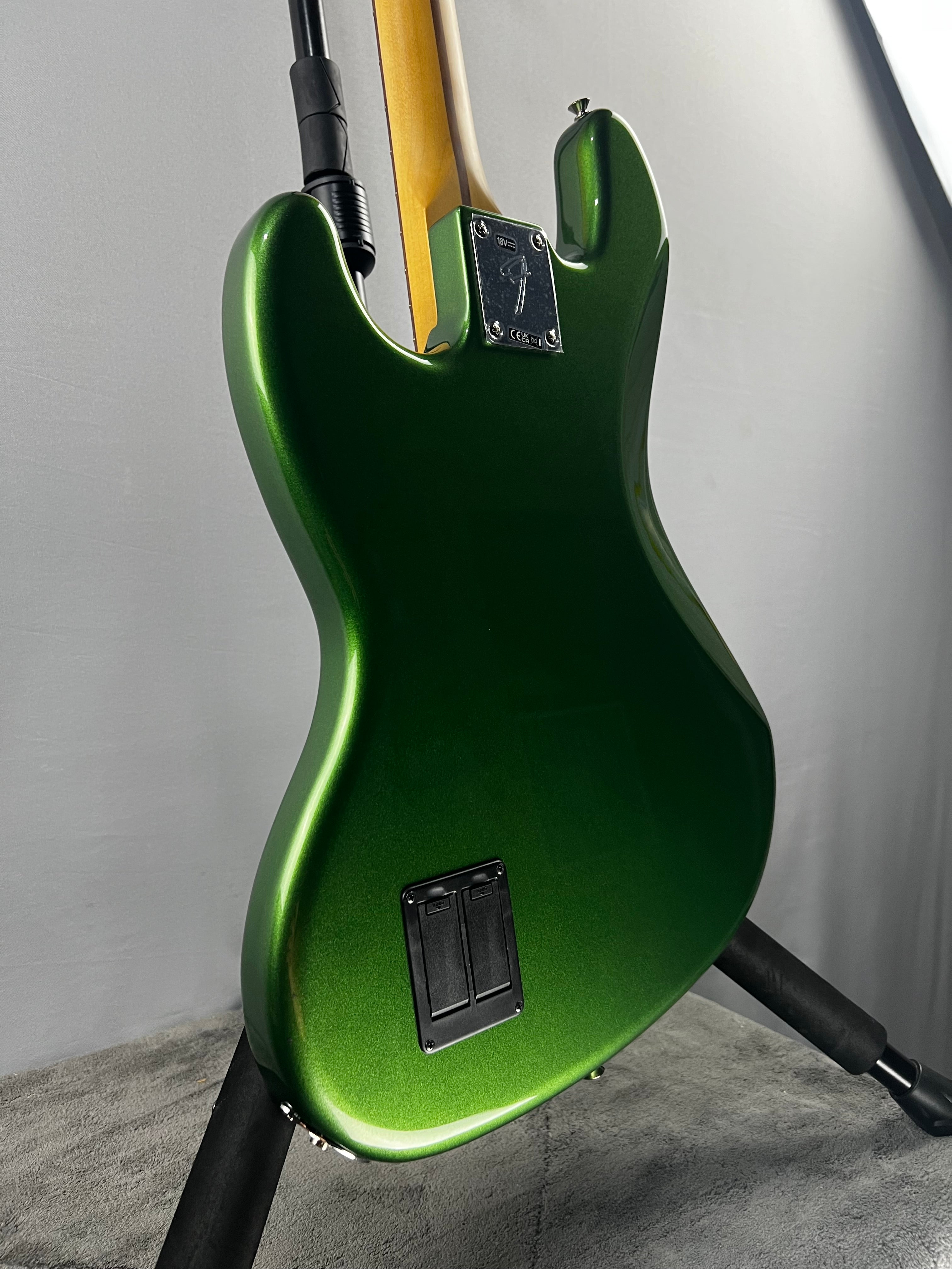 Player II Modified Active Jazz Bass - Harvest Green Metallic, Rosewood Fingerboard #730
