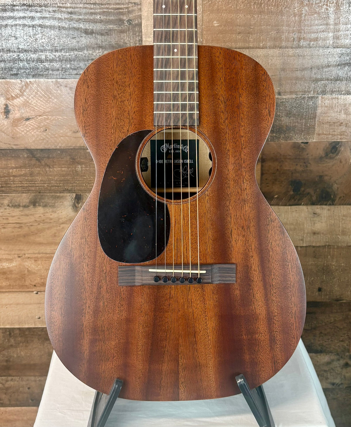 Martin 0-10E Retro Jason Isbell Left Handed Dark Mahogany