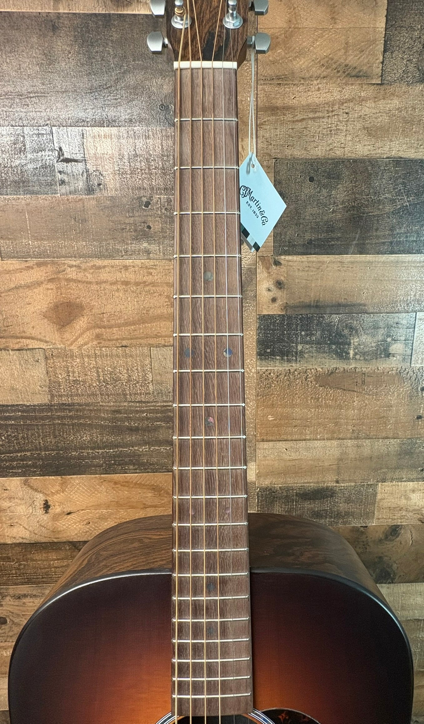 Martin D-X2E Acoustic/Electric Guitar, Ziricote Burst, Gig Bag, 931