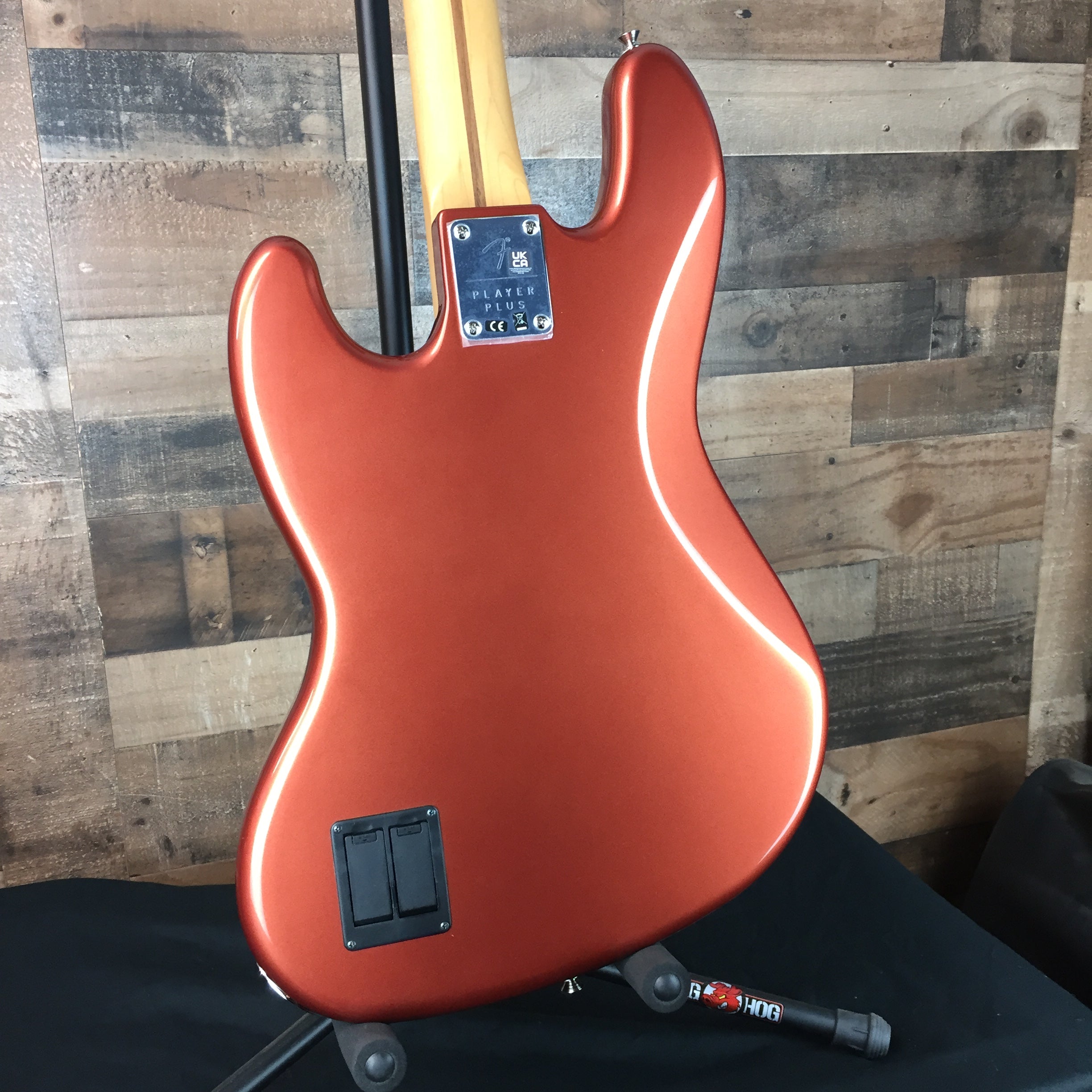 Fender Player Plus Active Jazz Bass Aged Candy Apple Red, Gig Bag, Free Ship 132