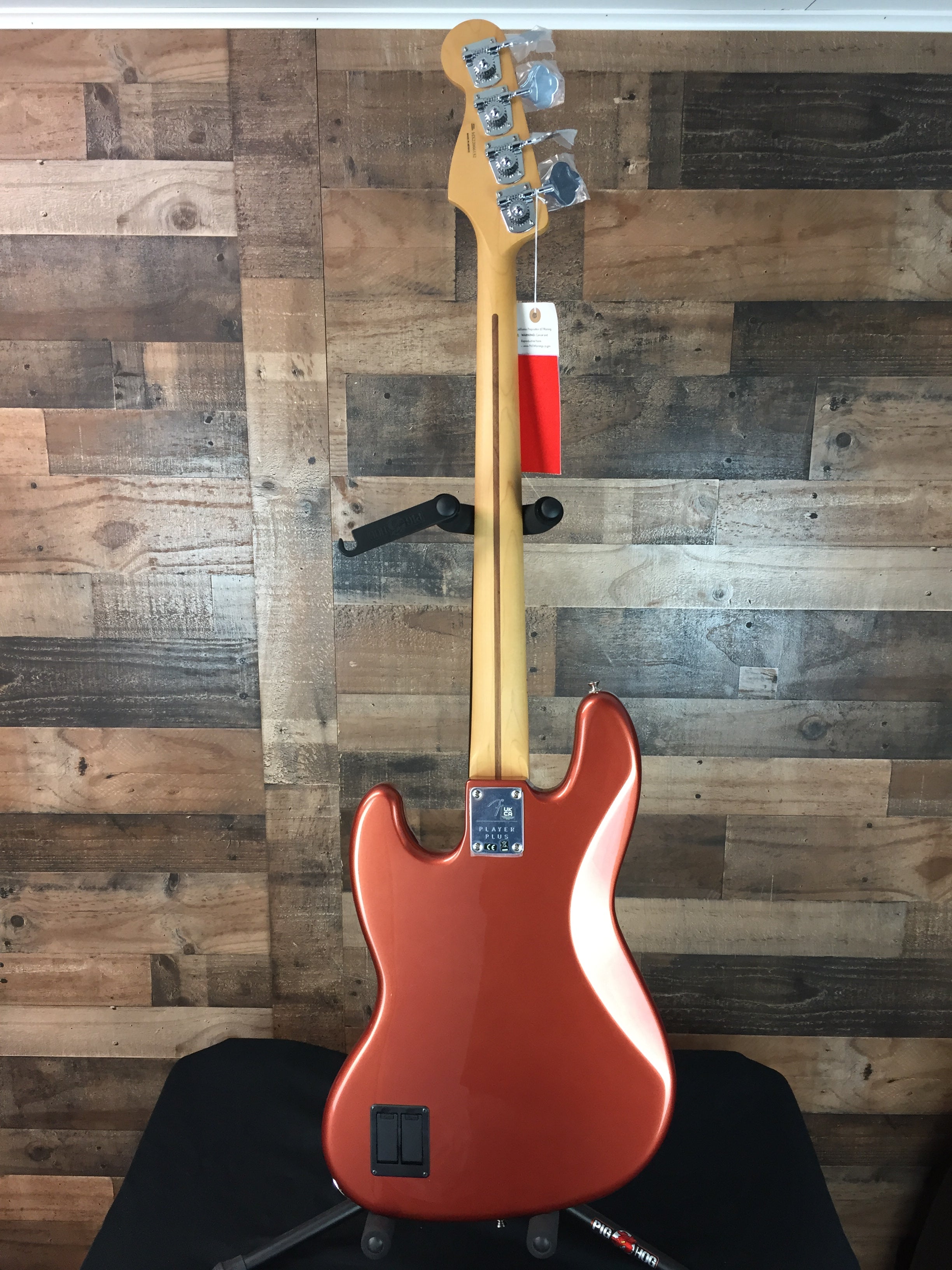 Fender Player Plus Active Jazz Bass Aged Candy Apple Red, Gig Bag, Free Ship 132