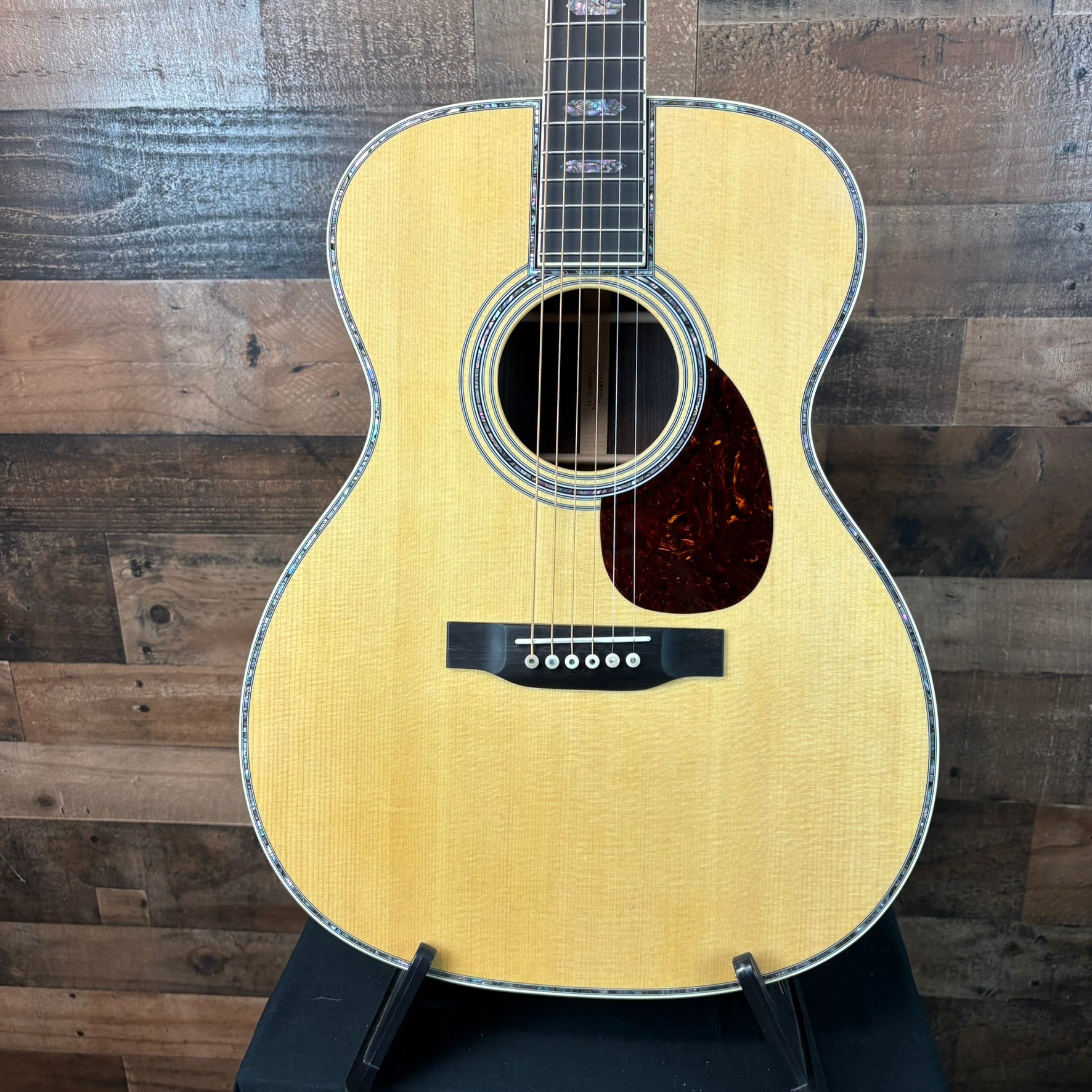 Martin OM-45 Standard Series Acoustic Guitar - Natural with Aging Toner, 832