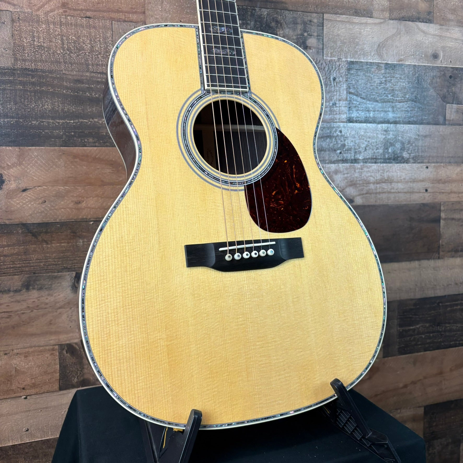 Martin OM-45 Standard Series Acoustic Guitar - Natural with Aging Toner, 832