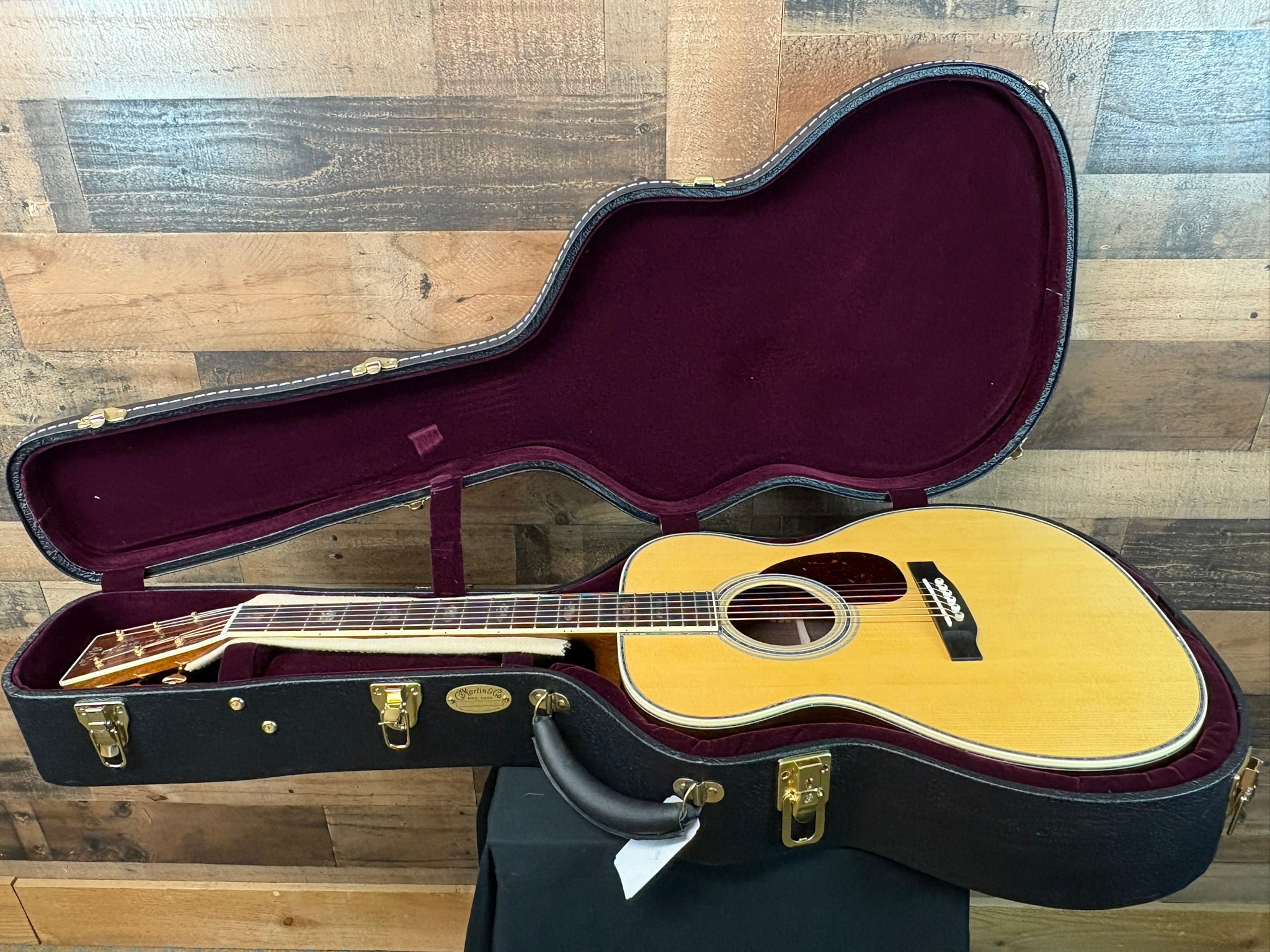 Martin OM-45 Standard Series Acoustic Guitar - Natural with Aging Toner, 832