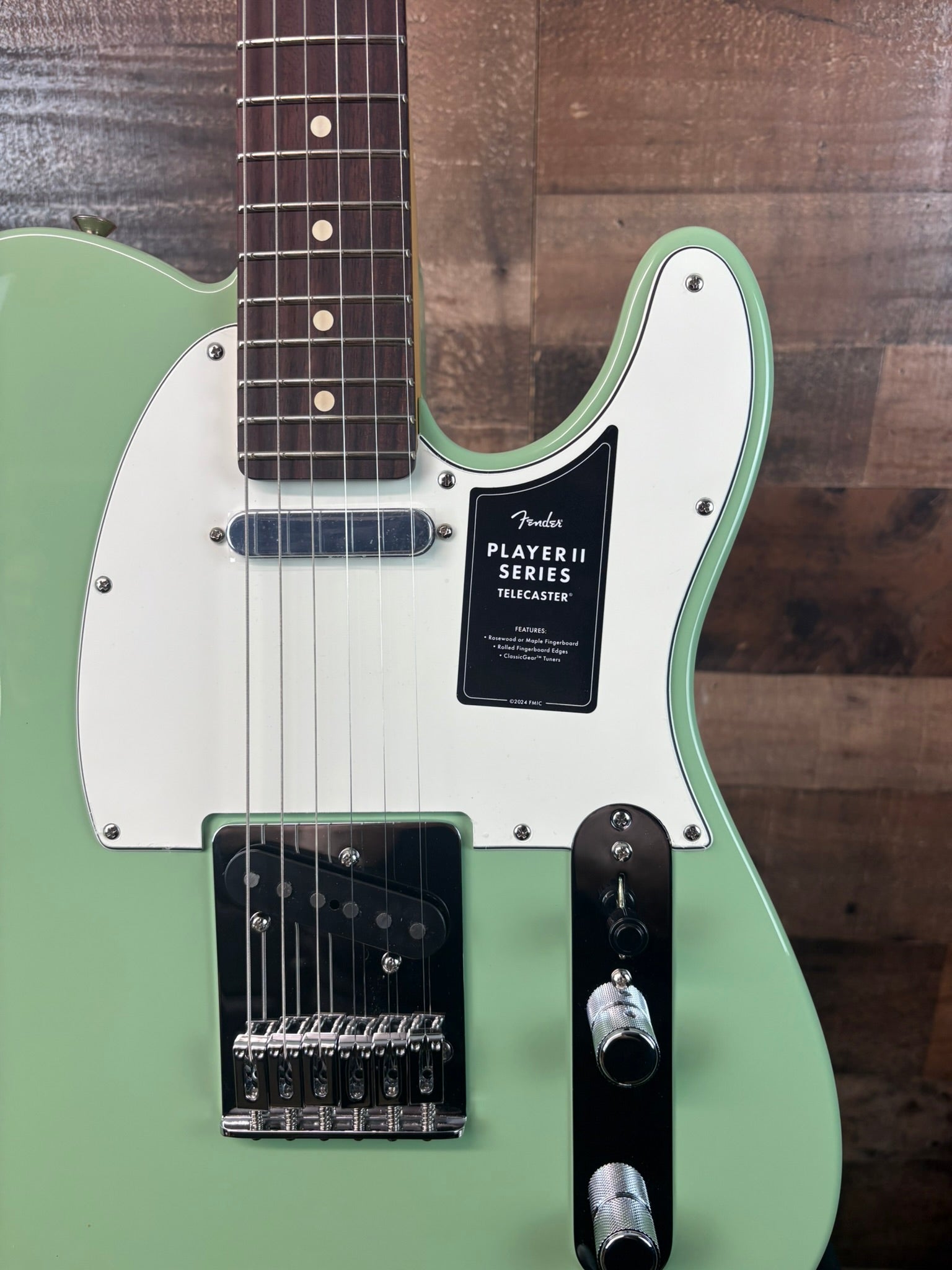 Fender Player II Telecaster Electric Guitar, Rosewood, Birch Green, 681