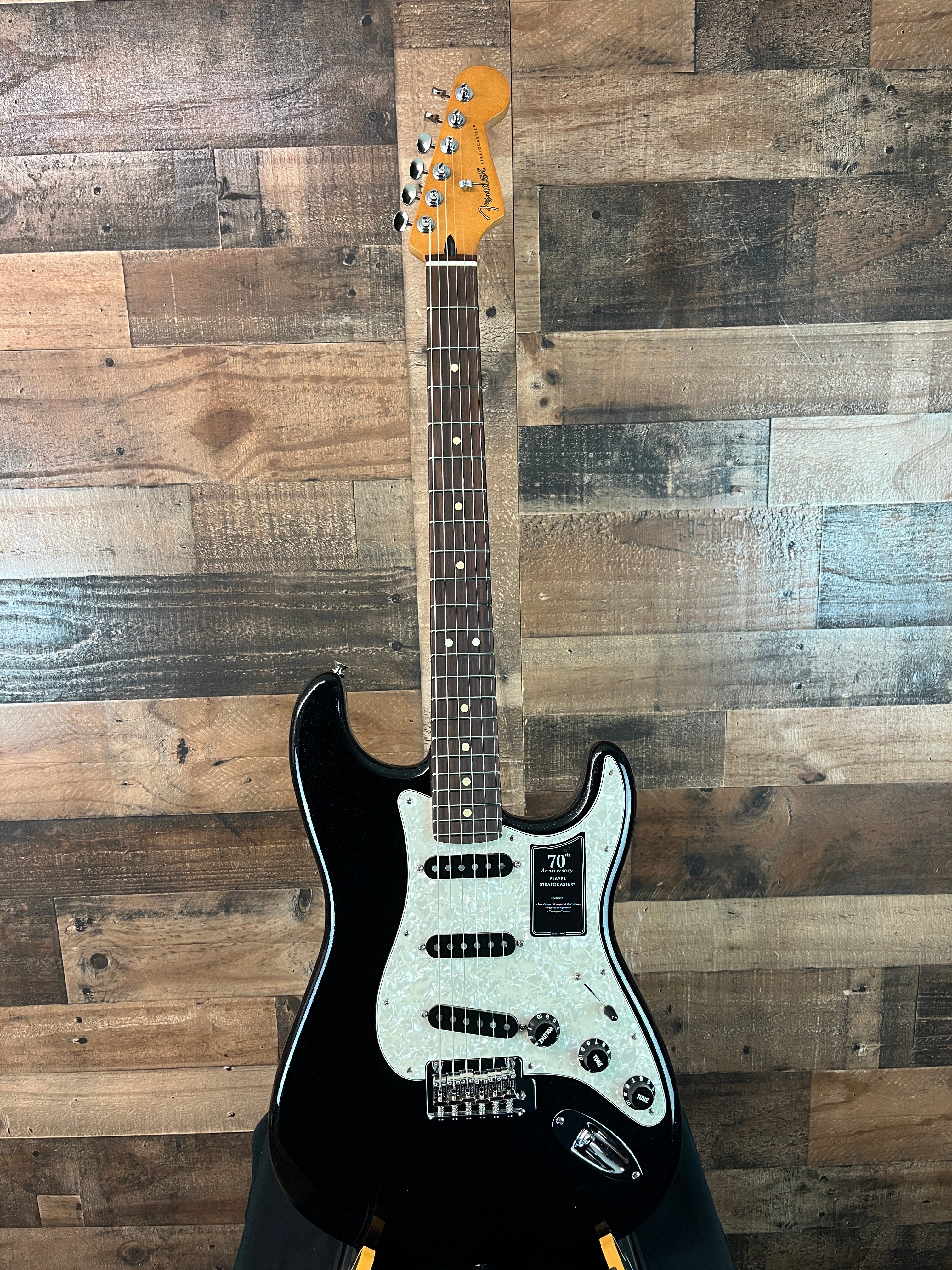 Fender 70th Anniversary Player Stratocaster, Nebula Noir, Gig Bag, 301