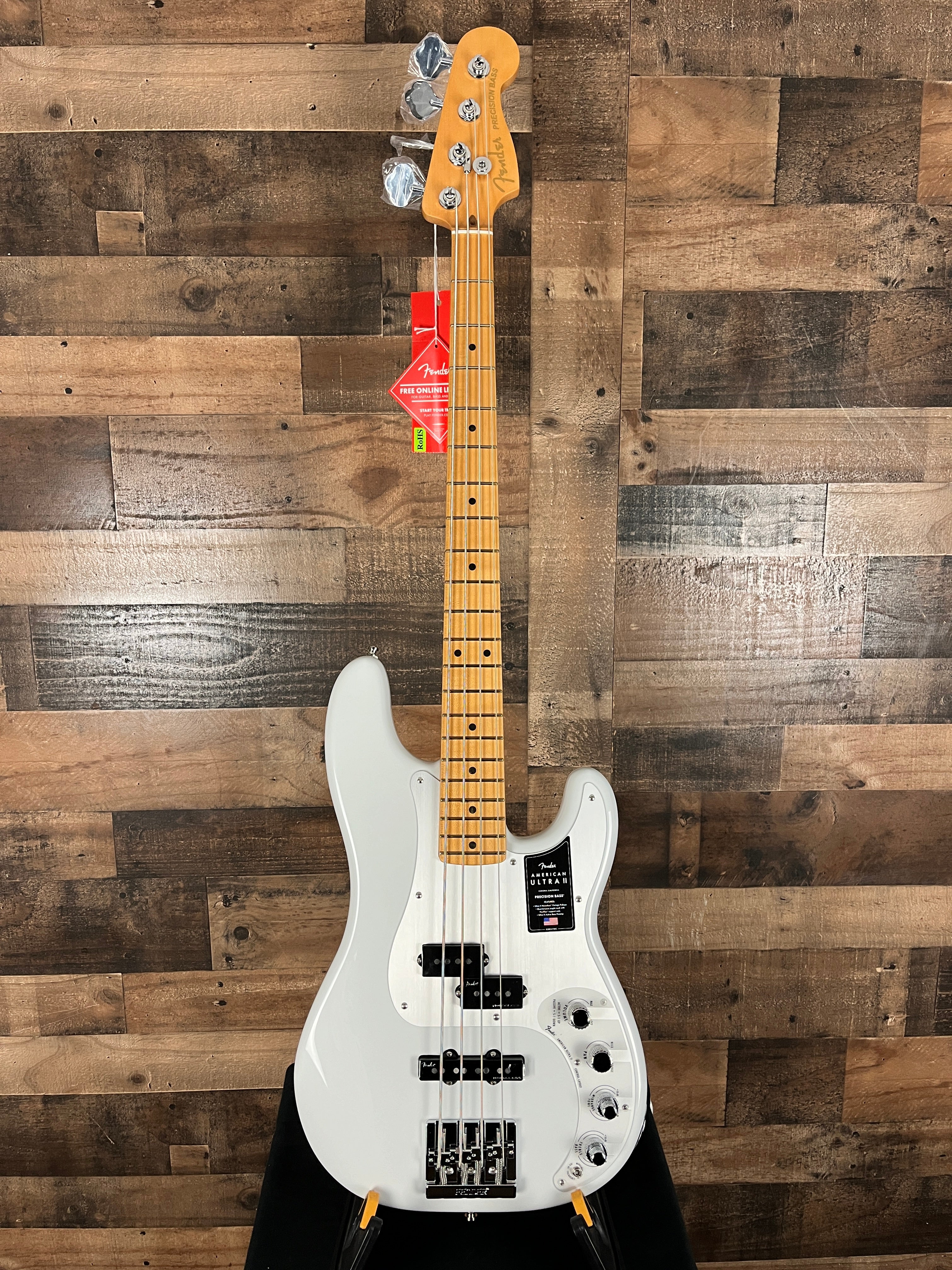 Fender American Ultra II Precision Bass, Avalanche, 376