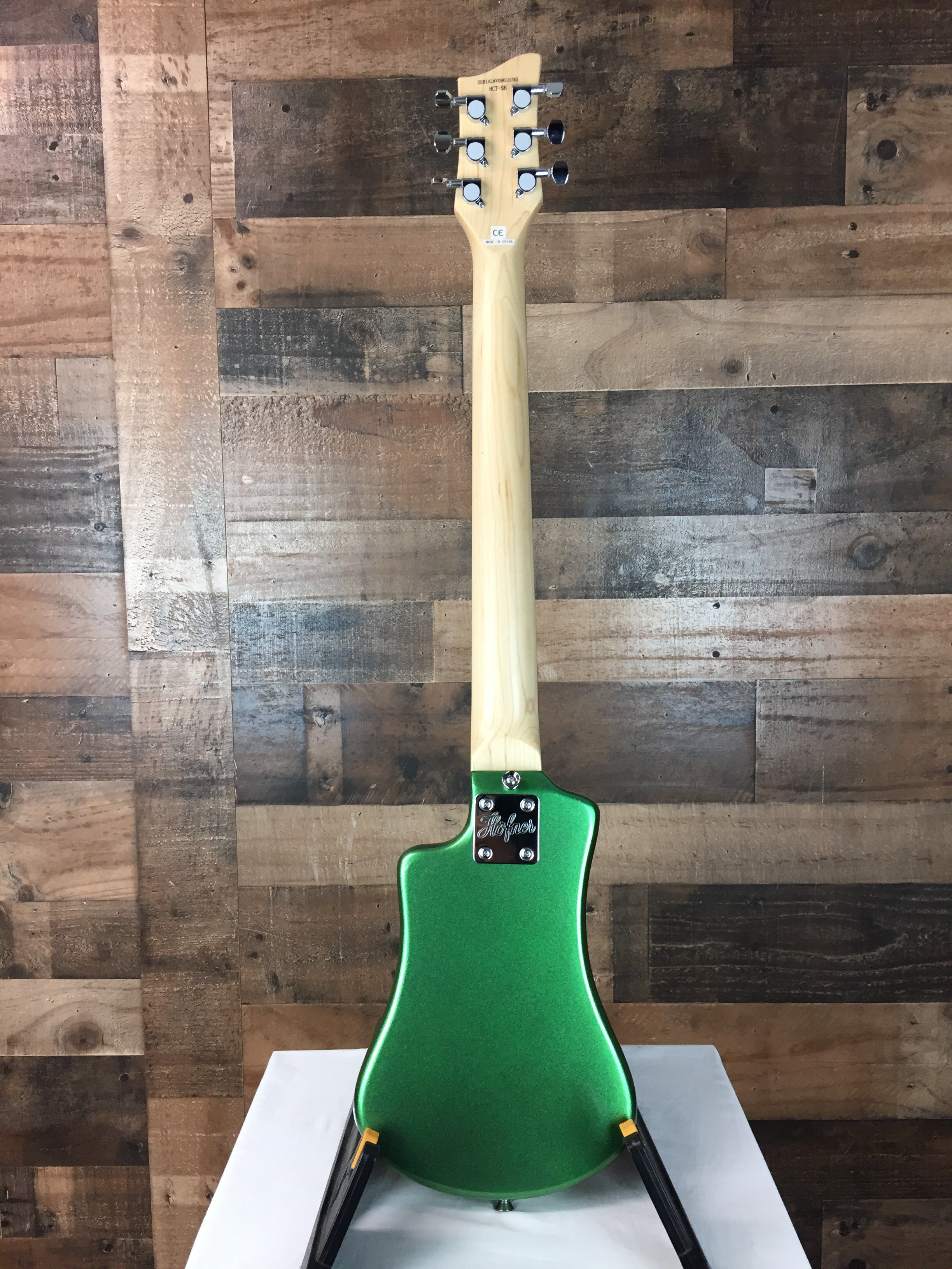 Hofner Shorty HCT-SH Cadillac Green w/ Gig Bag, 783