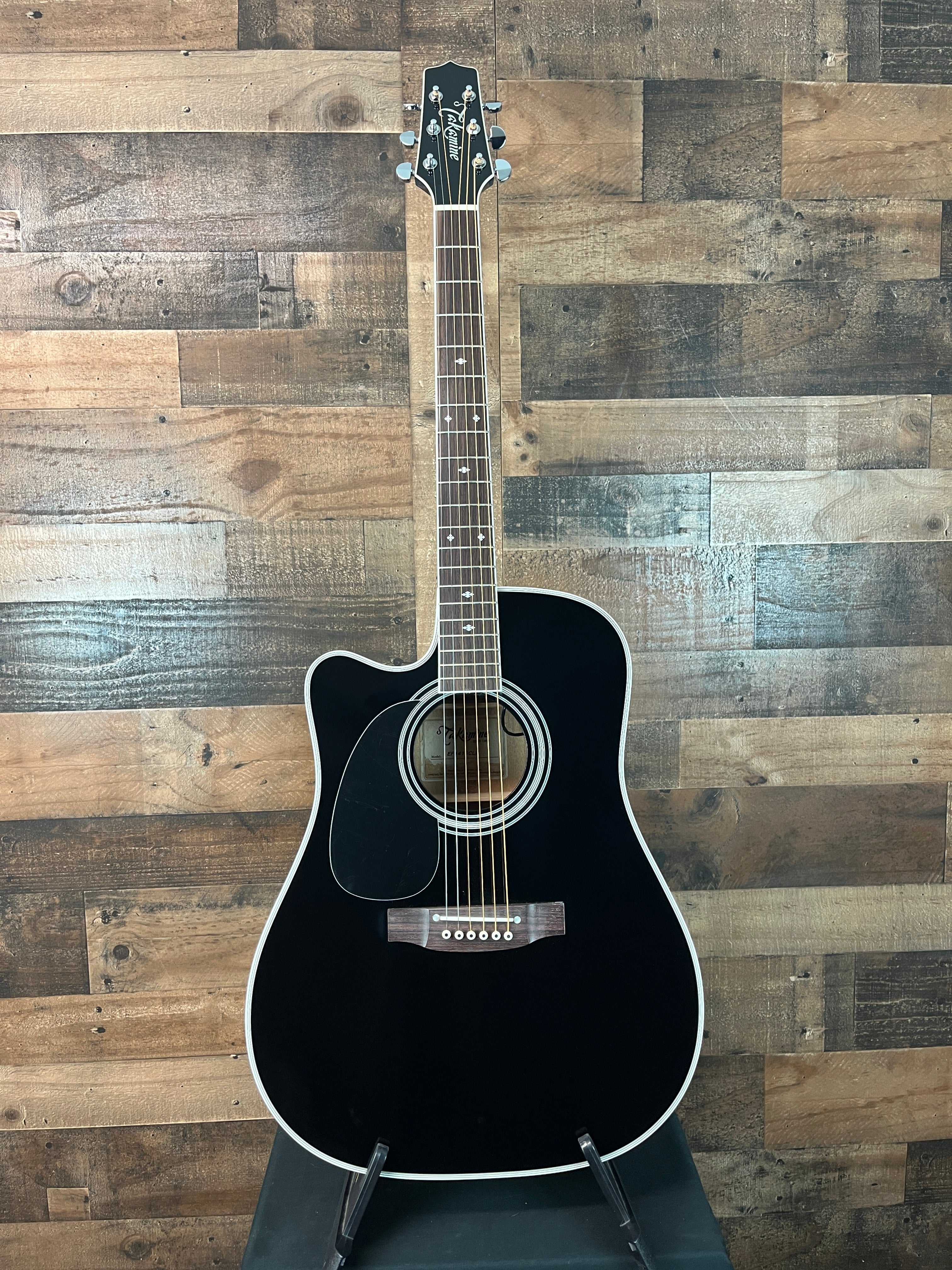 Takamine Legacy JEF341SCLH Acoustic-electric Guitar, Left Handed, Black #275