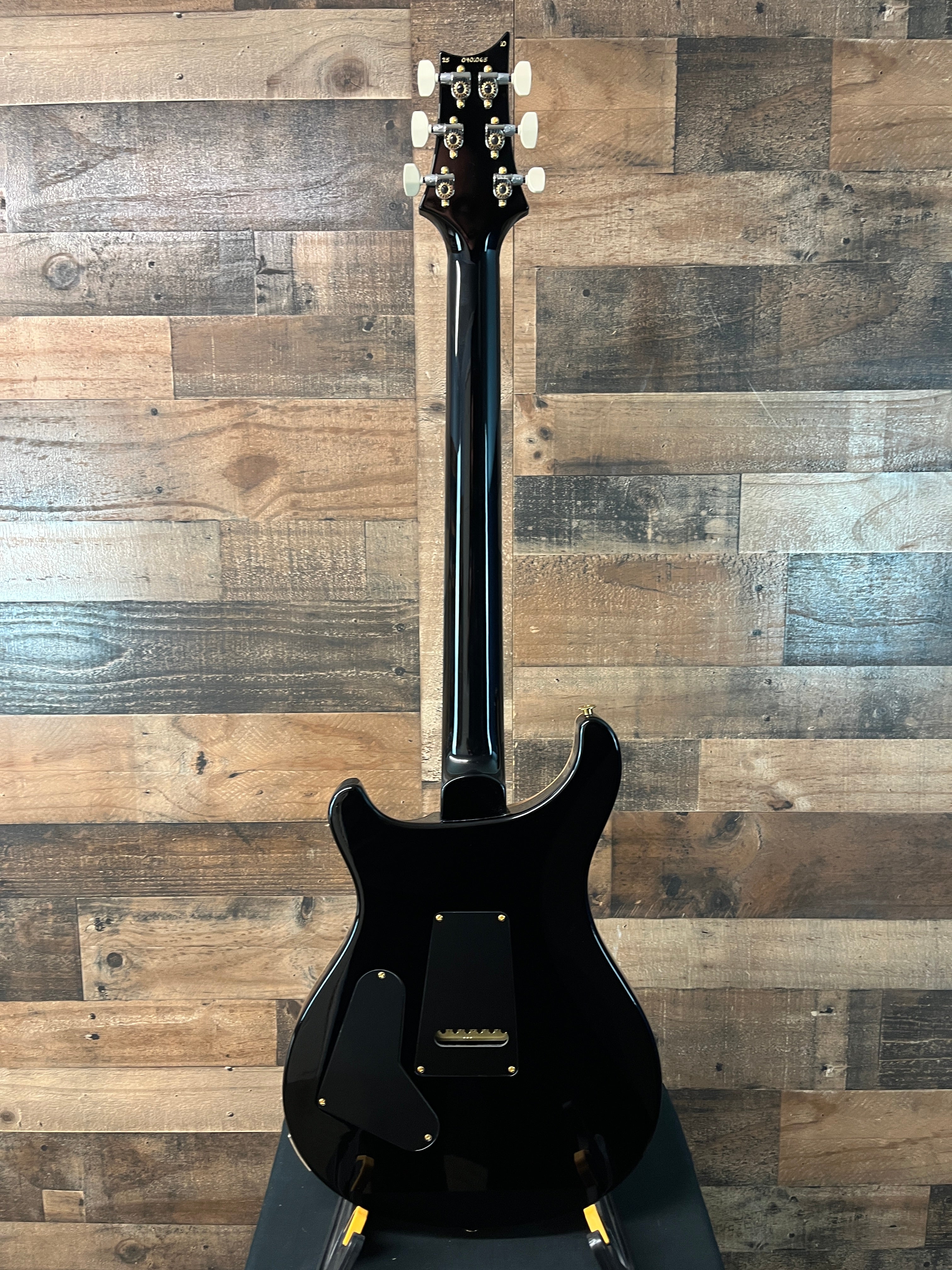 PRS 40th Anniversary Custom 24-08 Semi-Hollow, Charcoal Tri-Color Burst, 10 Top, Hard Case, 065