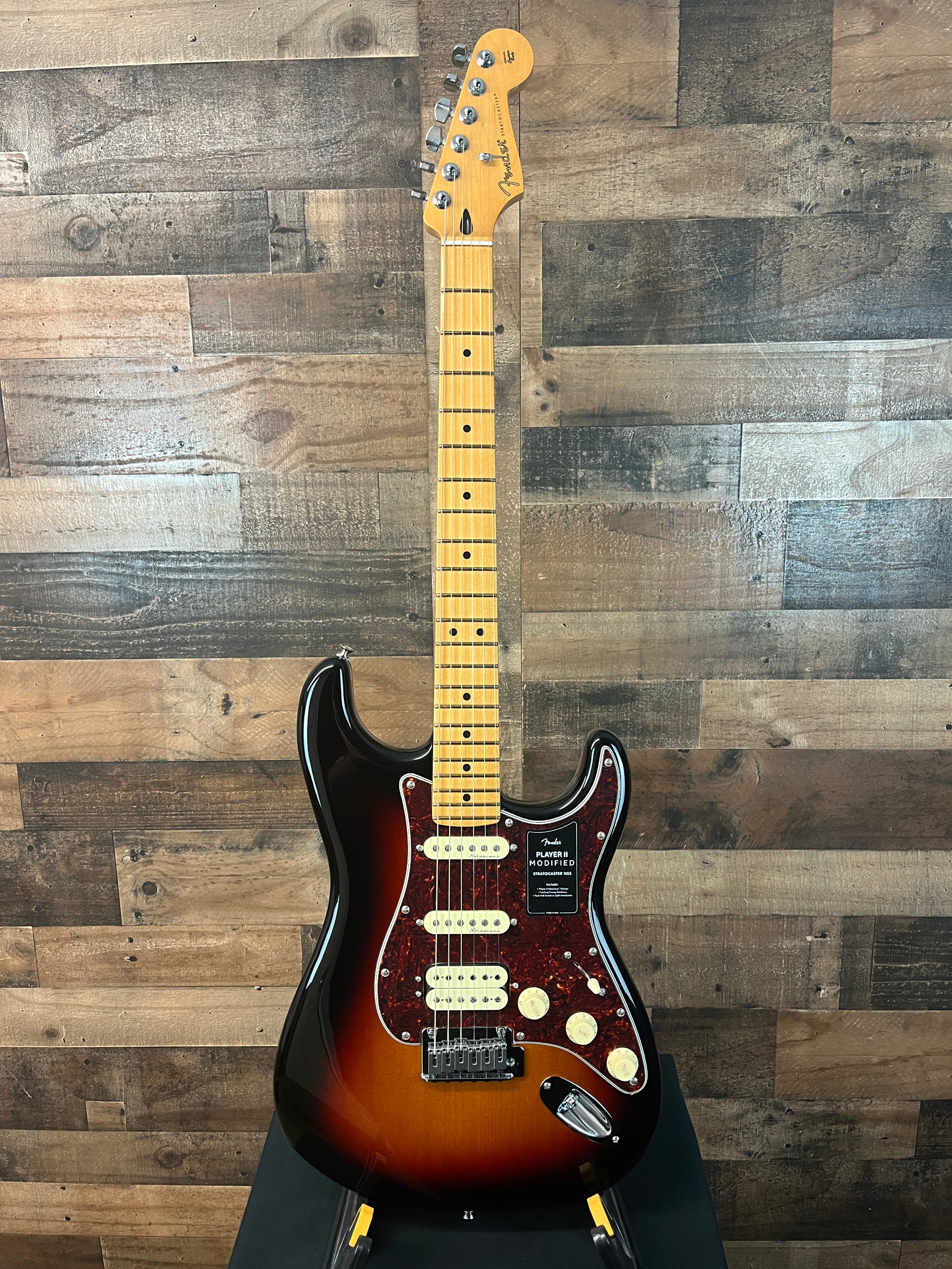 Player II Modified Stratocaster HSS Electric Guitar, 3-tone Sunburst, Gig Bag, 165