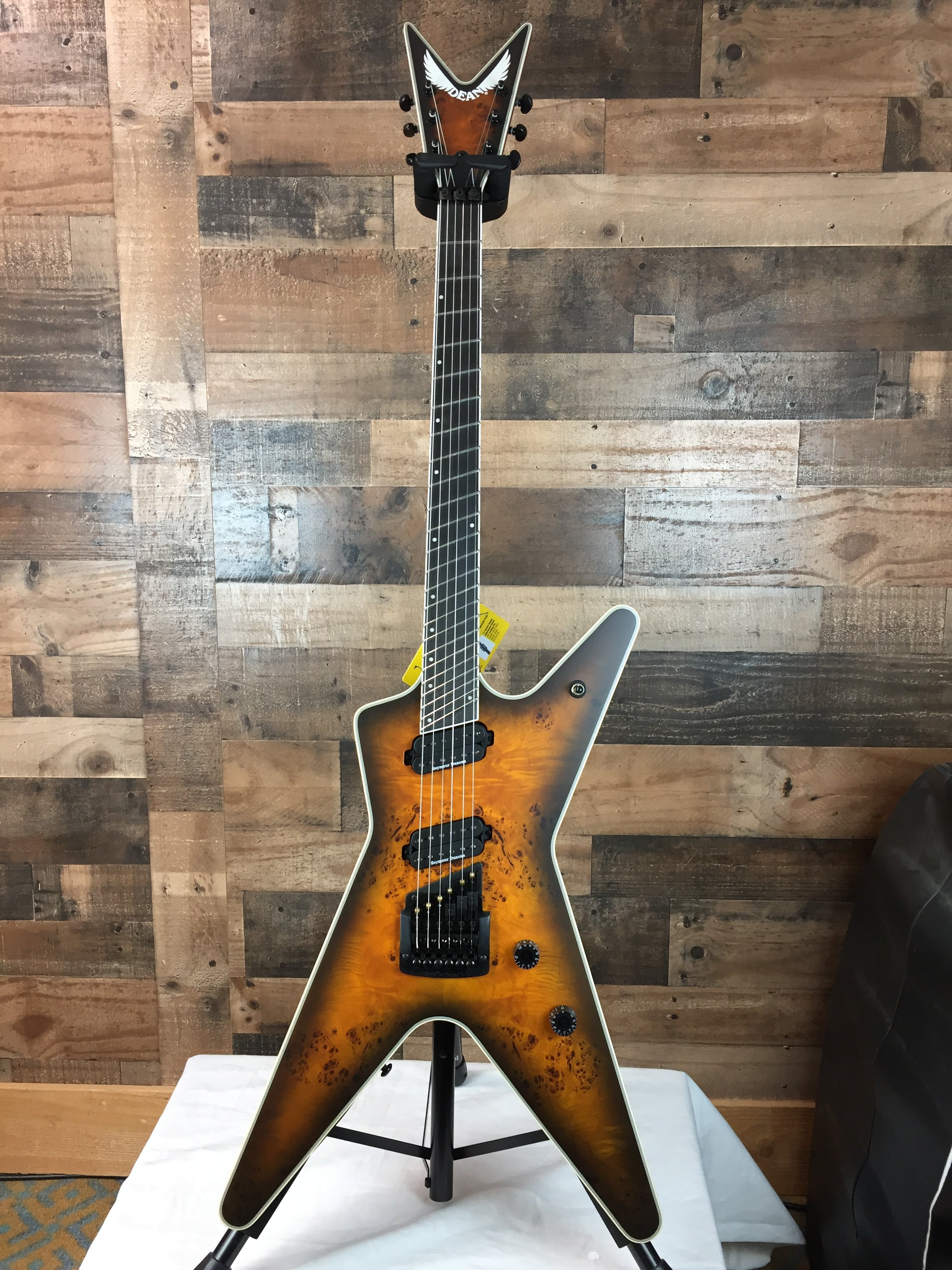 Dean ML Select Multiscale Kahler Burled Maple SNBB w/ Hard Case, 425