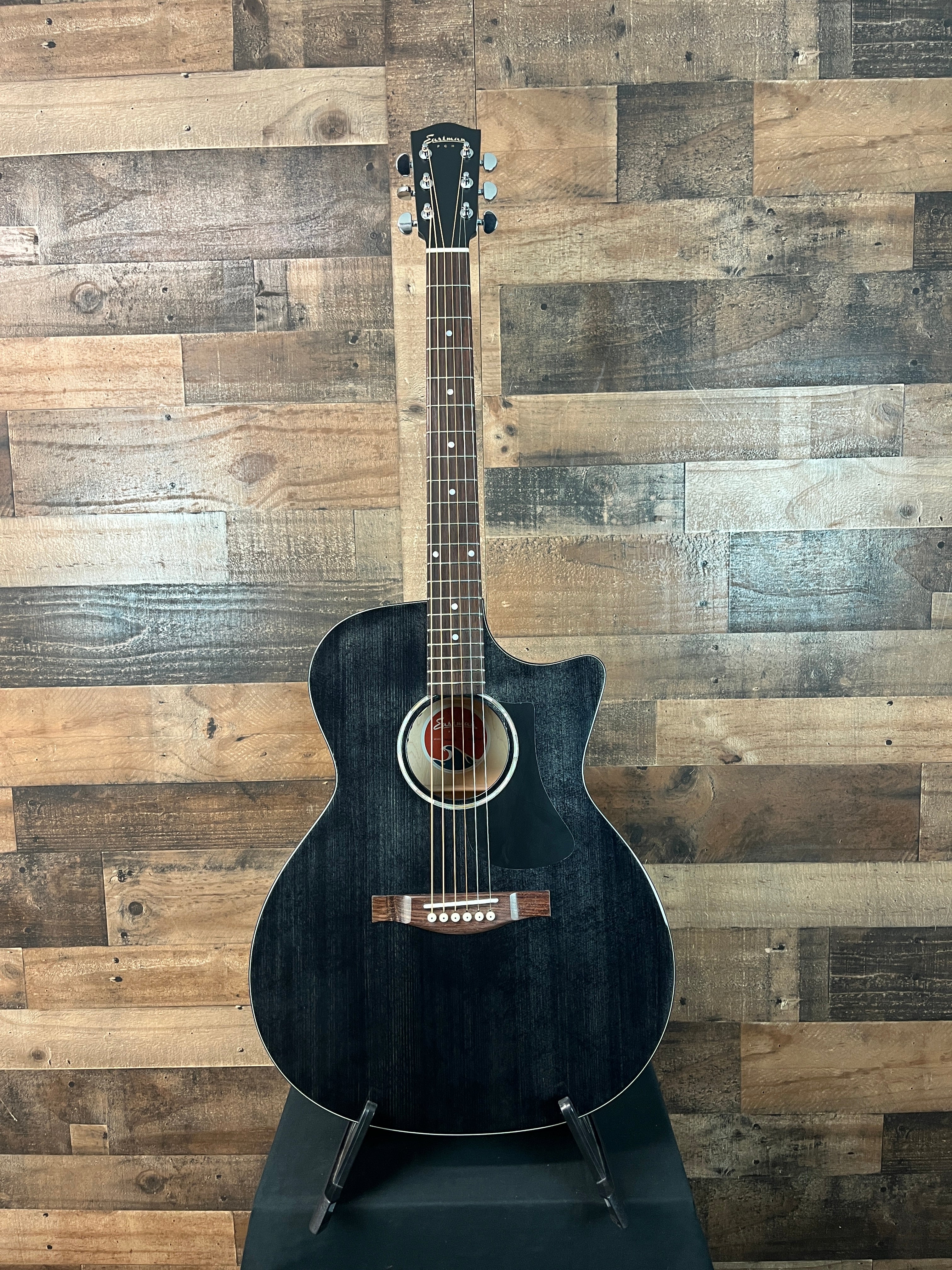 PCH3-GACE Acoustic-electric Guitar, Trans-black, Gig Bag, 487