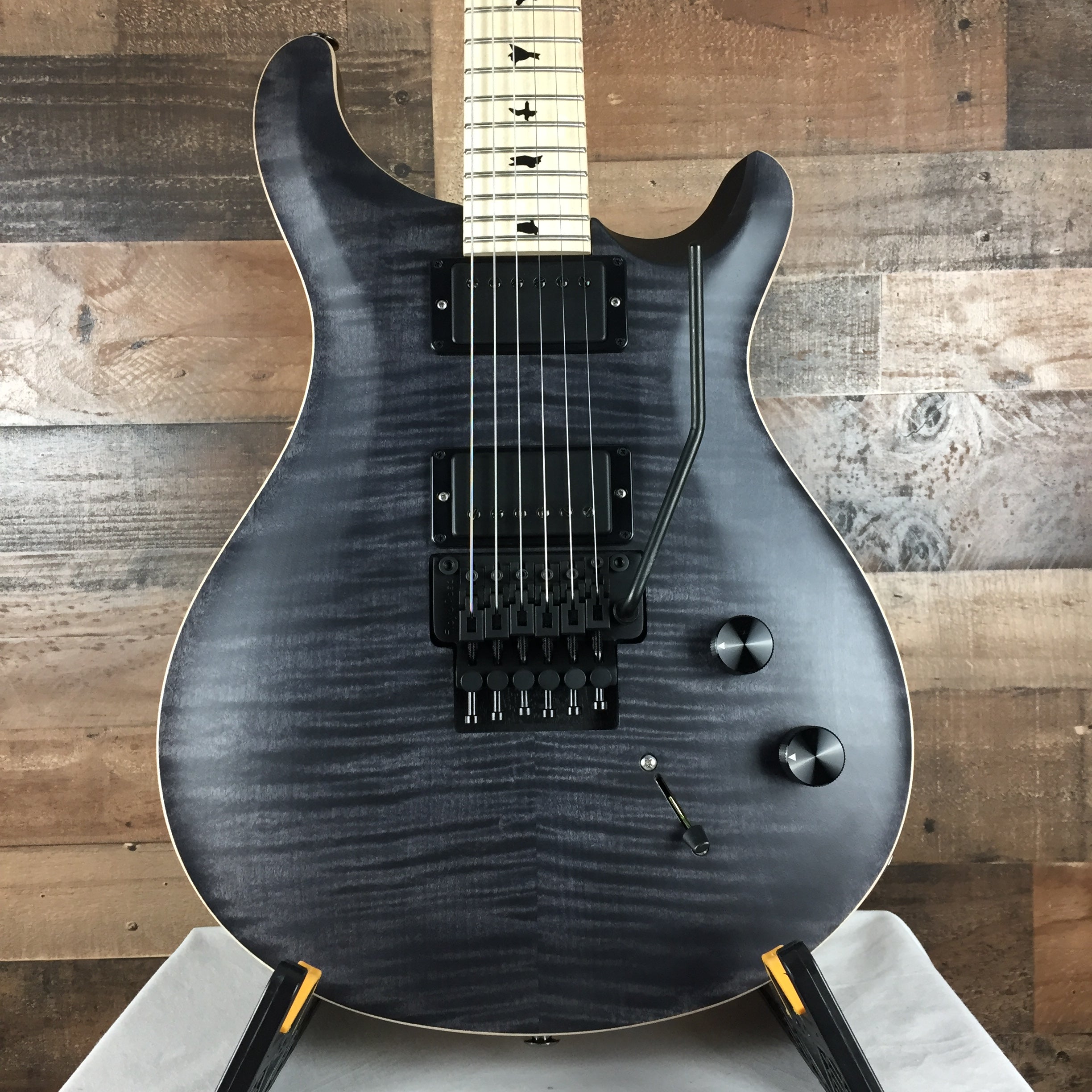 PRS Dustie Waring CE 24 Floyd Electric Guitar Gray Black, Gig Bag, 692