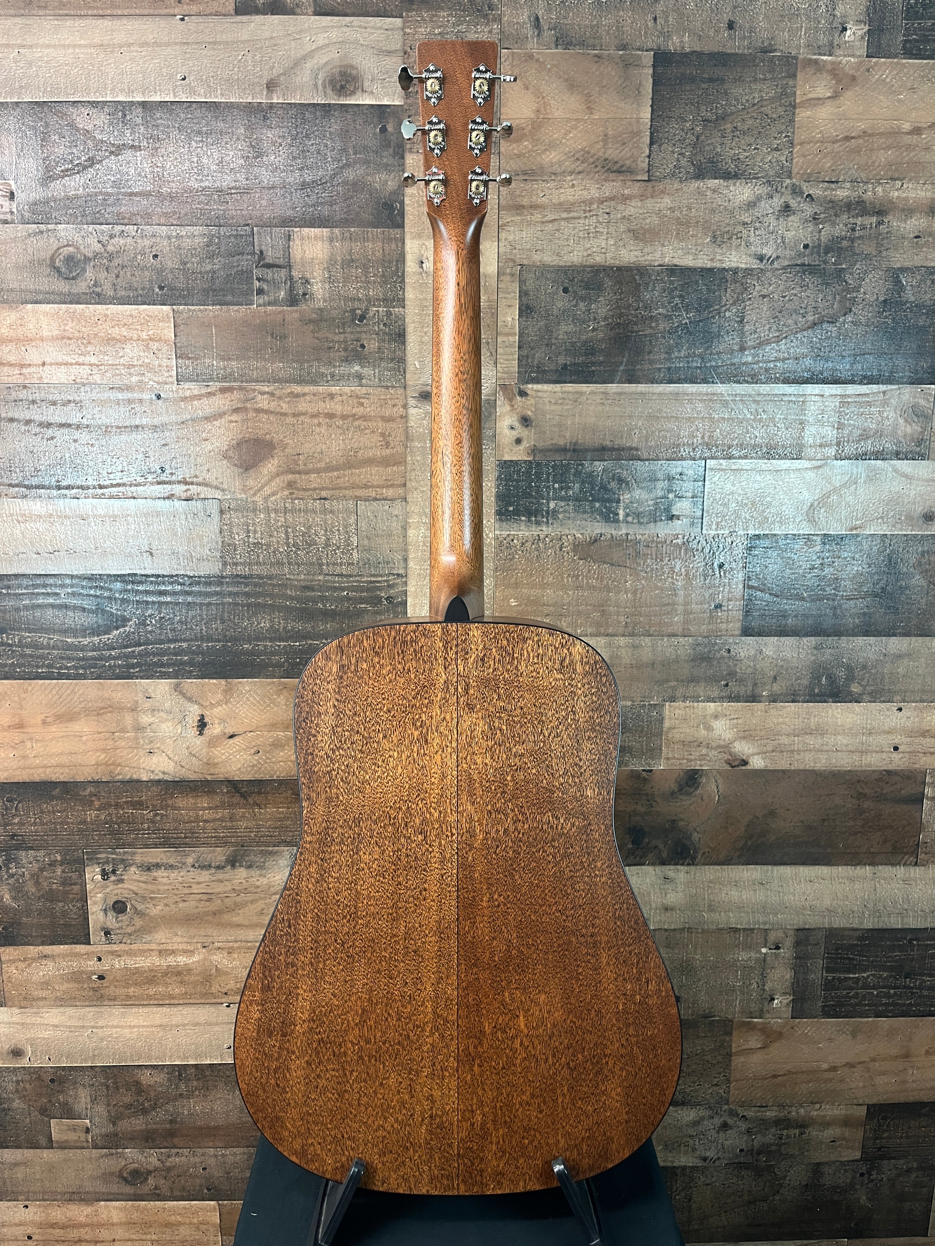 Martin D-18 Satin Standard Series Left Handed Acoustic Guitar - Satin Natural with Aging Toner, 366