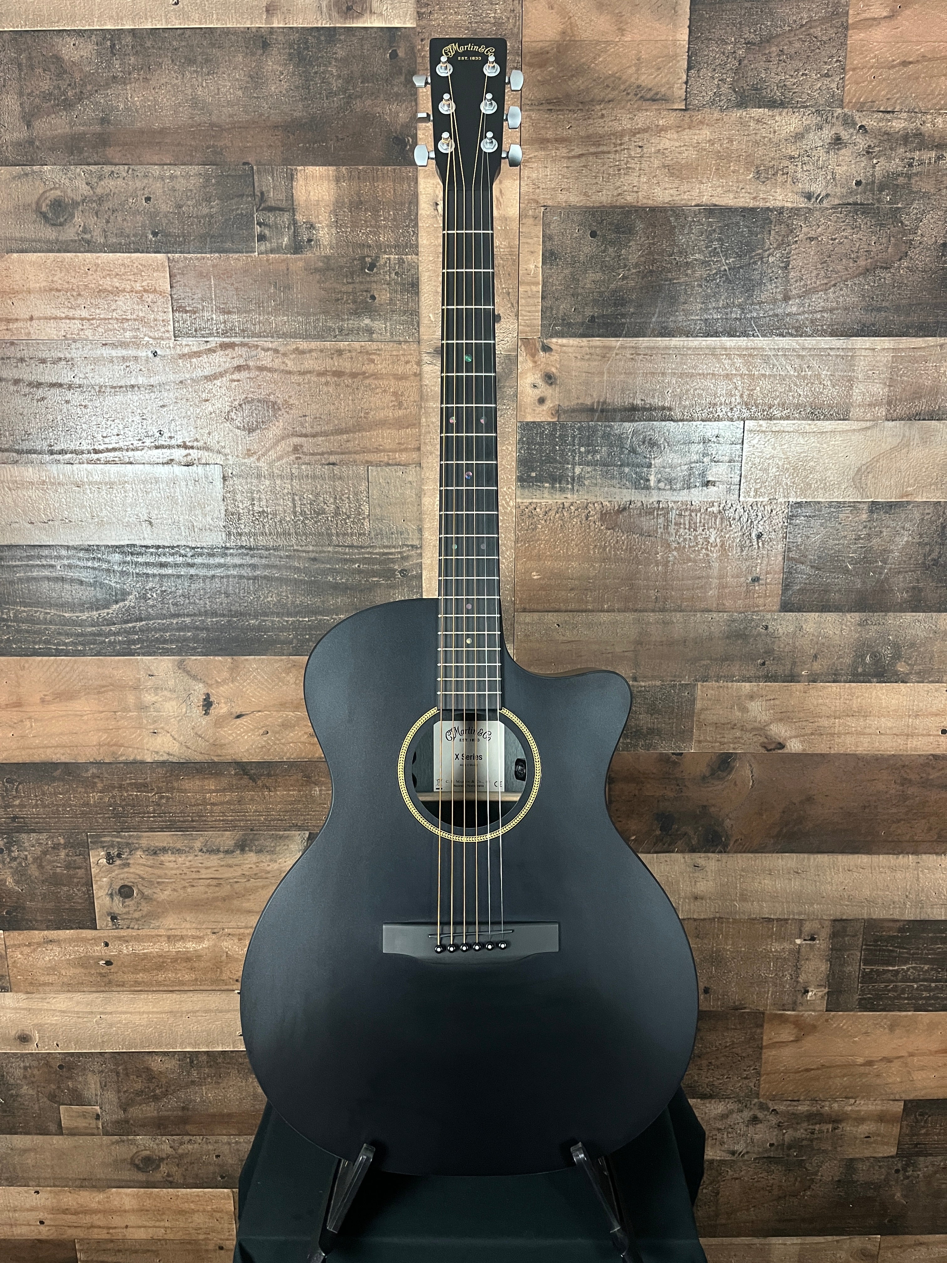 Martin GPC-X1E, Black, Gig Bag, 386