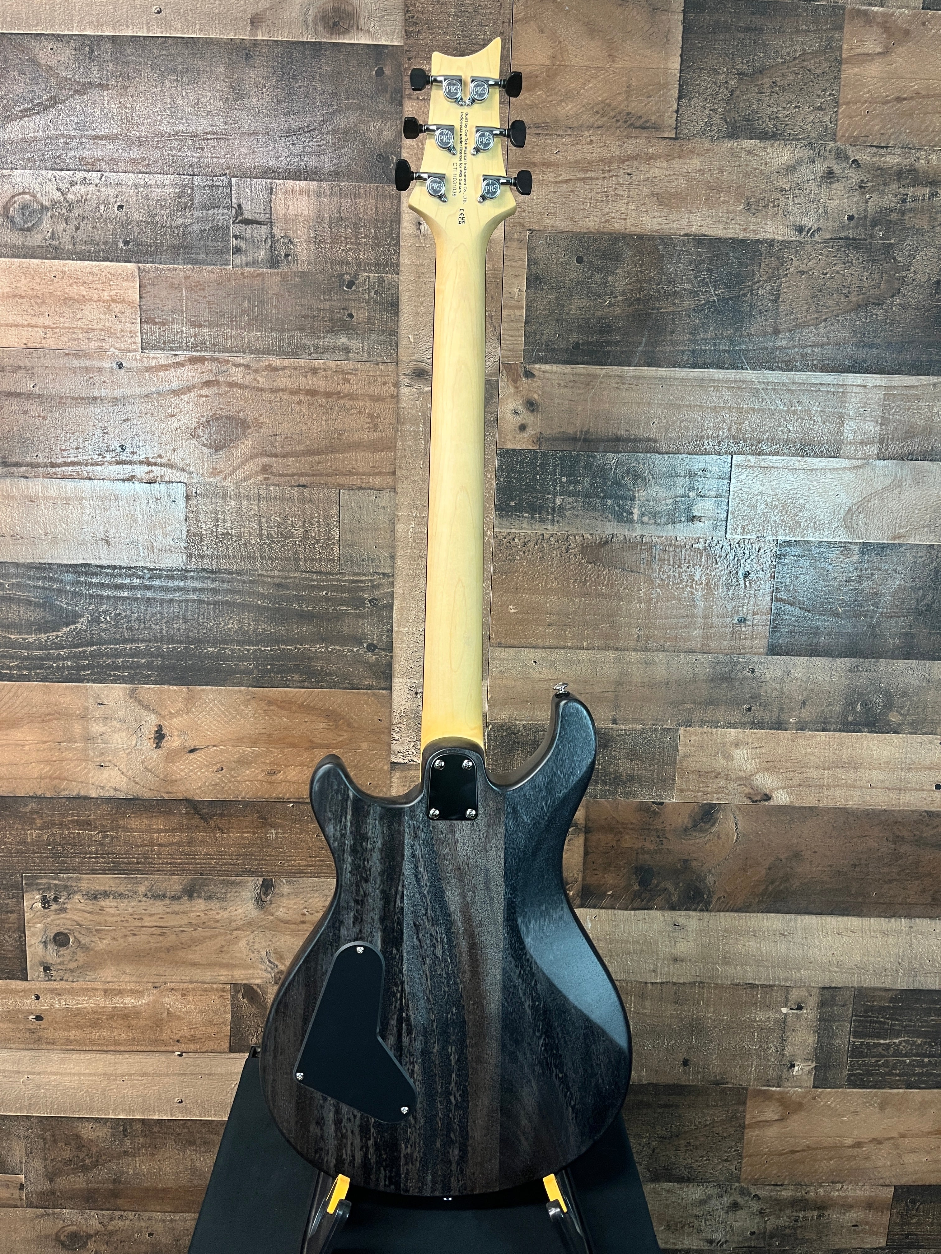 PRS SE CE24 Standard Satin Stoptail Electric Guitar, Charcoal Satin, Gig Bag, 039