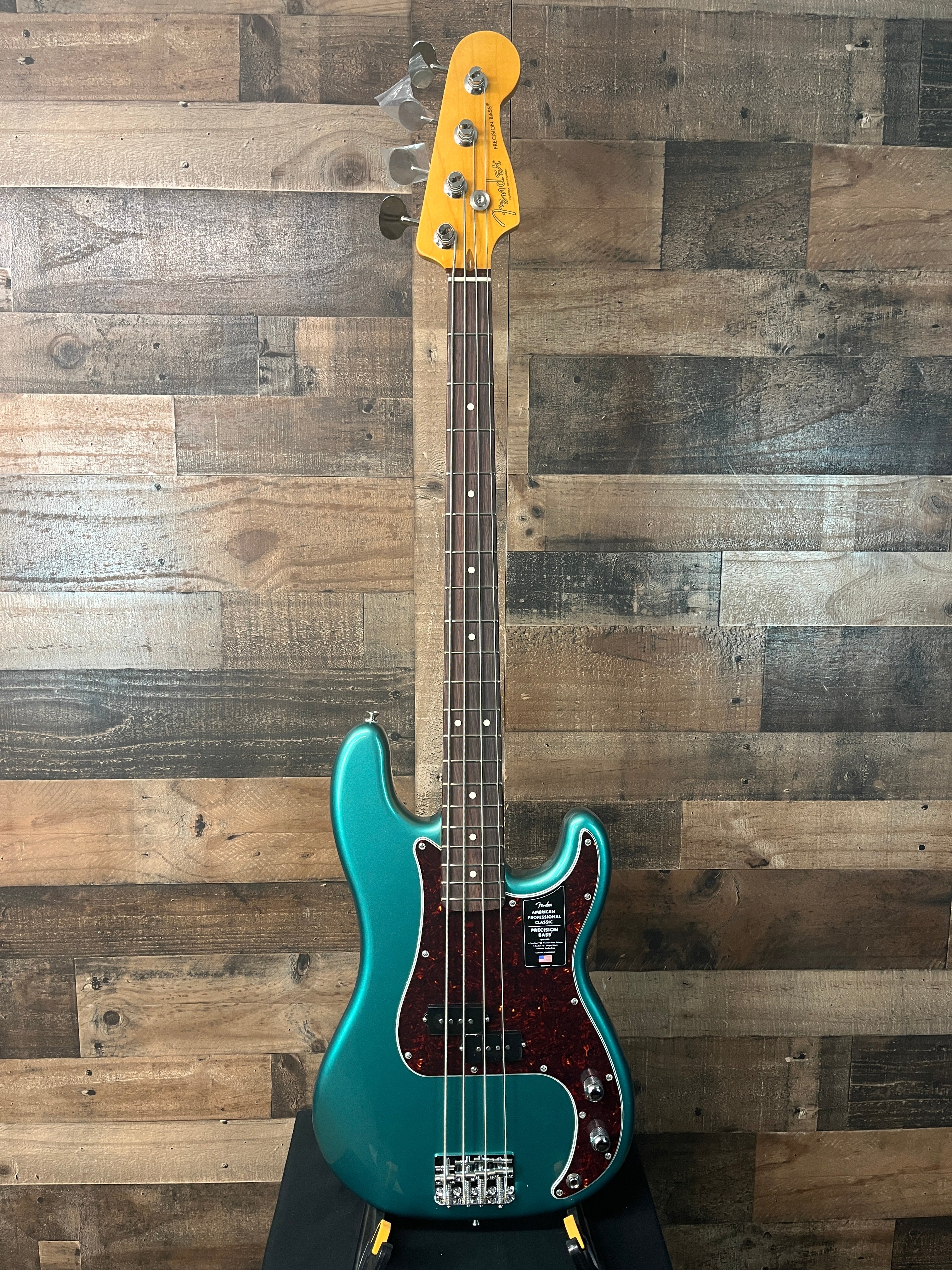 Fender American Professional Classic Precision Bass, Faded Sherwood Green Metallic, Gig Bag, 882