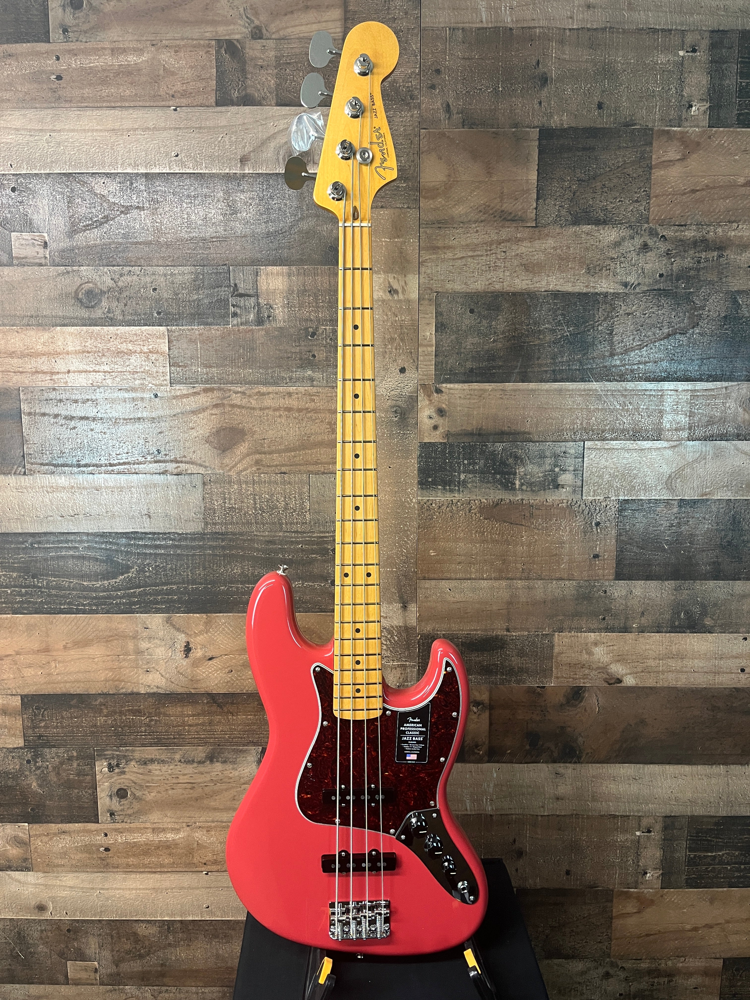 Fender American Professional Classic Jazz Bass, Faded Dakota Red, Gig Bag, 835
