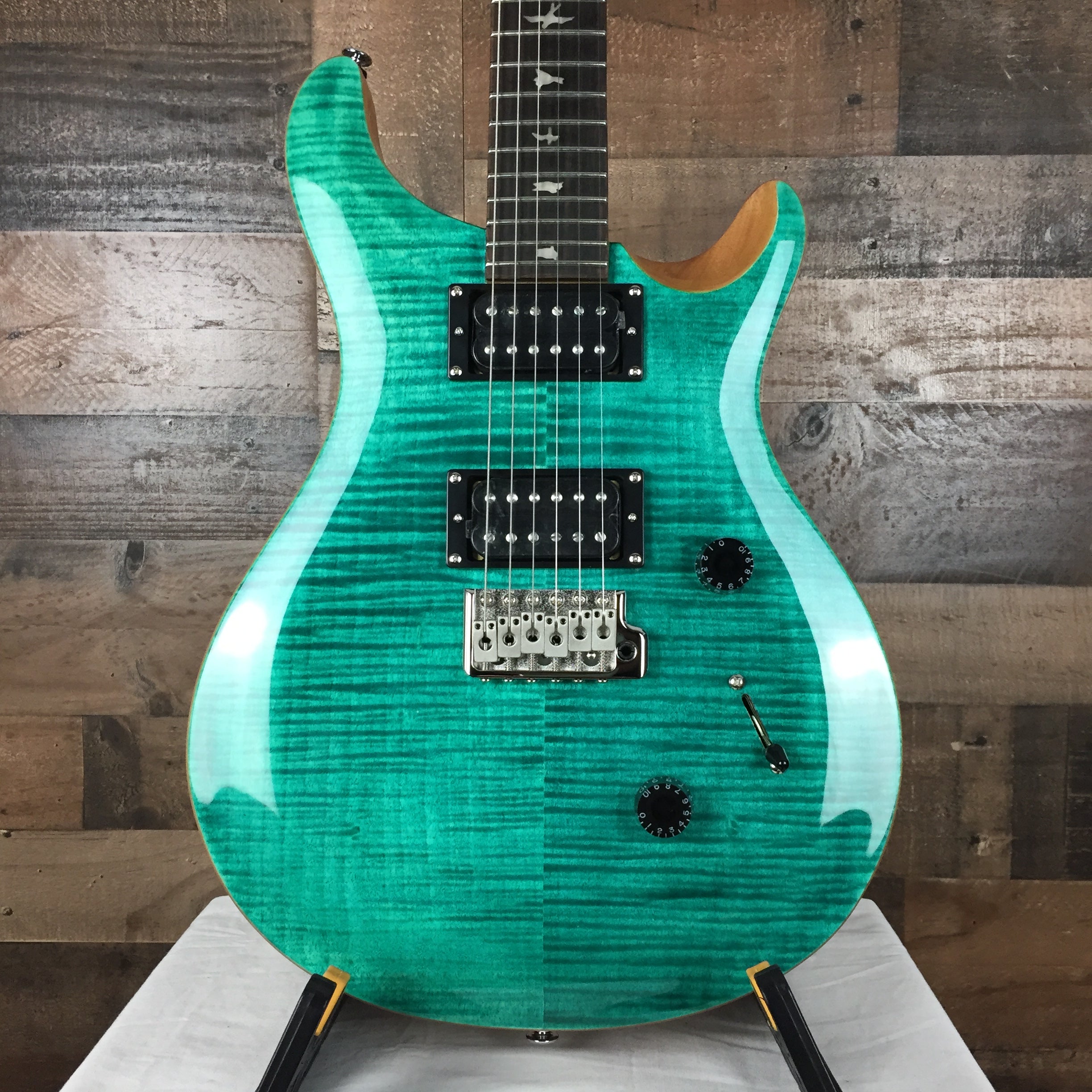 PRS SE Custom 24 Electric Guitar Turquoise with Gig Bag, 293