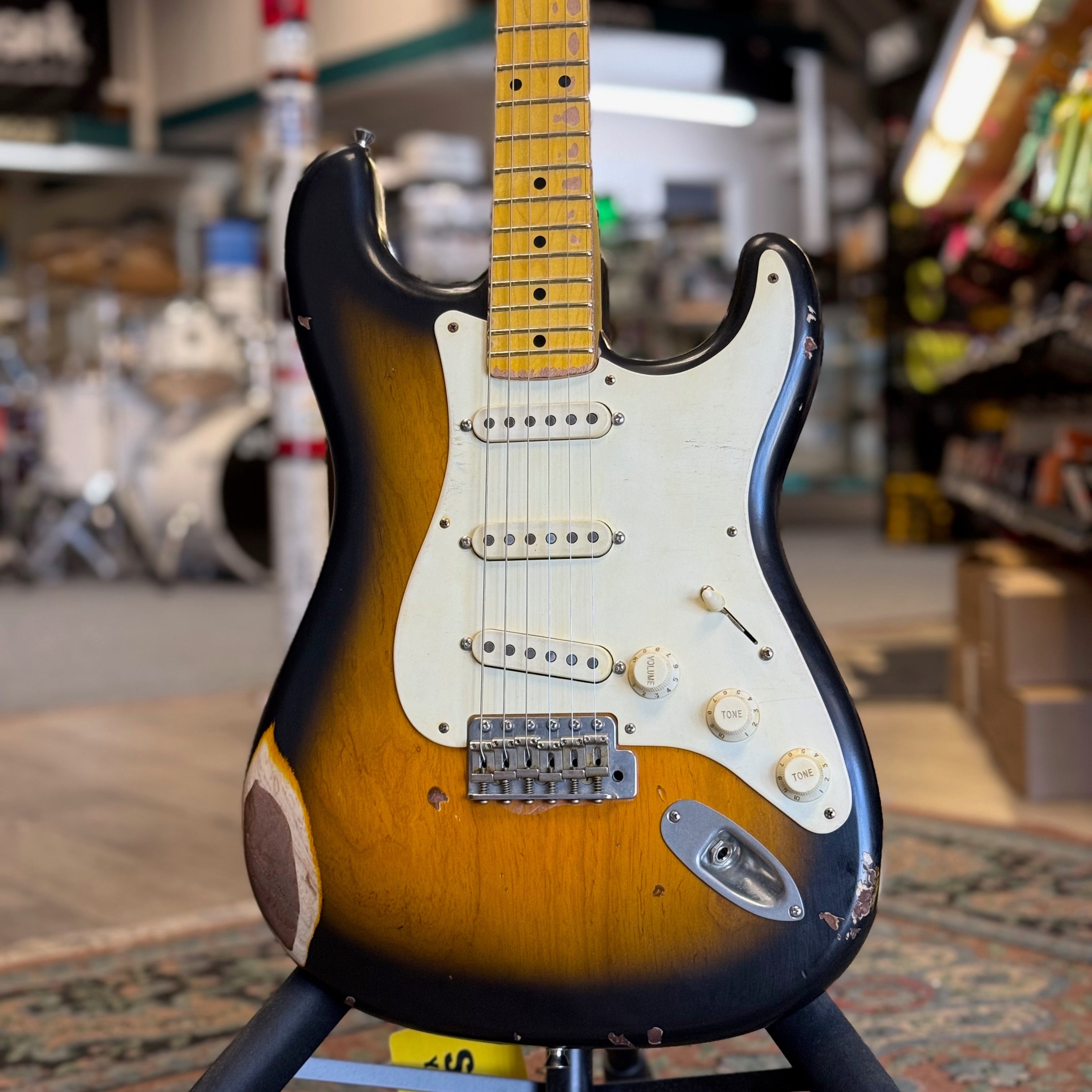 S-57 Ash Body Heavy Relic Electric Guitar - 2 Tone Sunburst