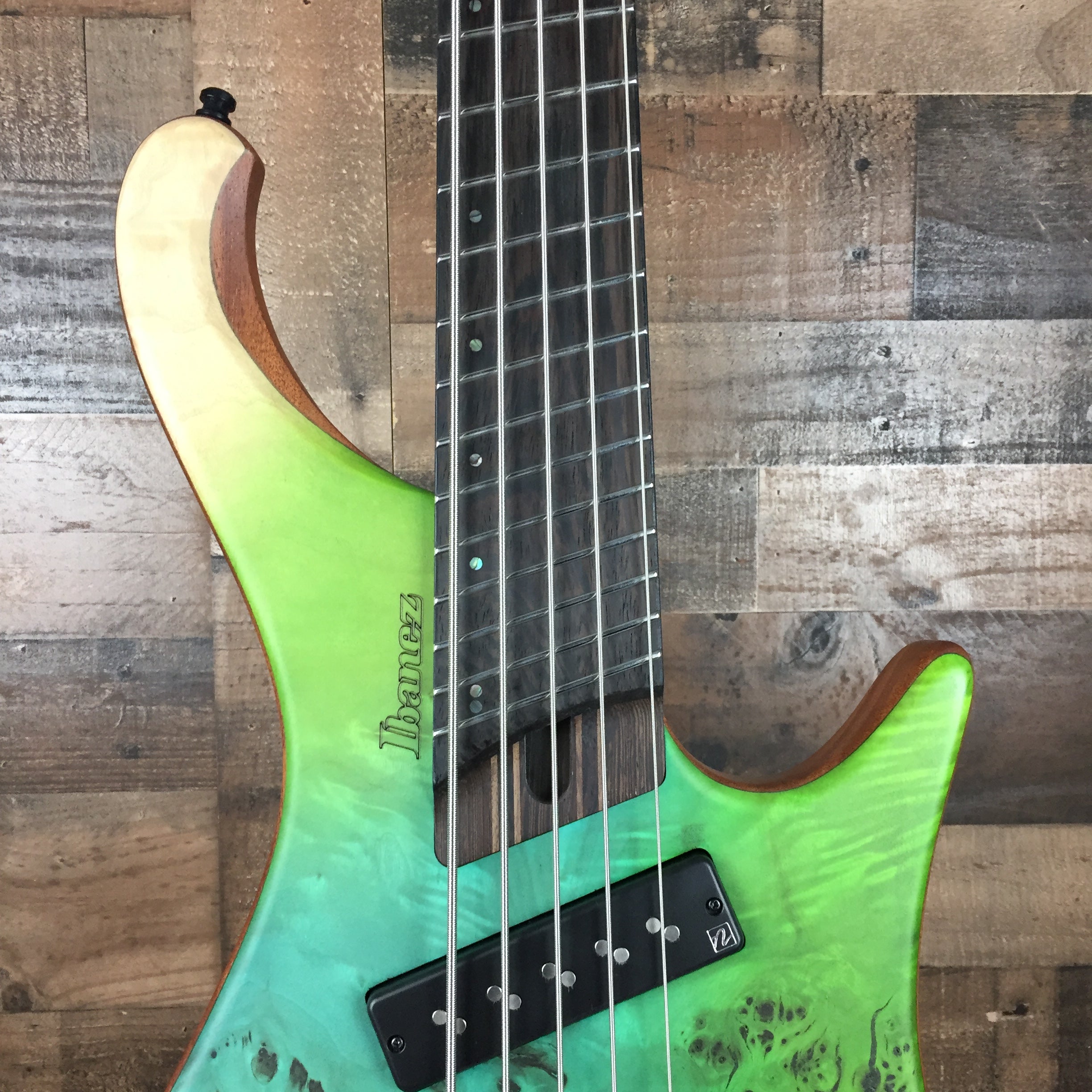 EHB1505MS Bass Guitar, Ocean Inlet Flat, Gig Bag, 293