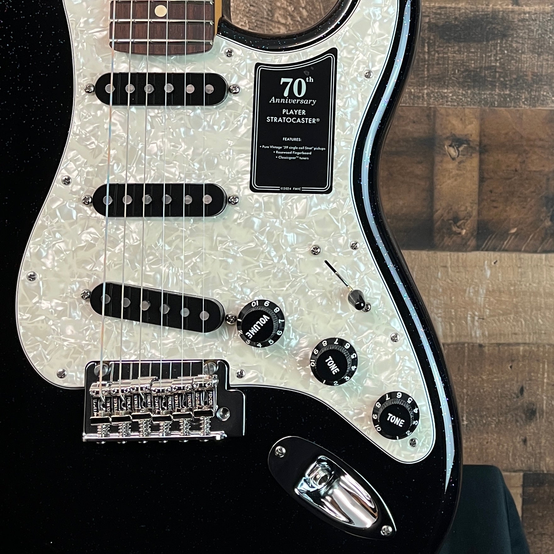 Fender 70th Anniversary Player Stratocaster, Nebula Noir, Gig Bag, 301