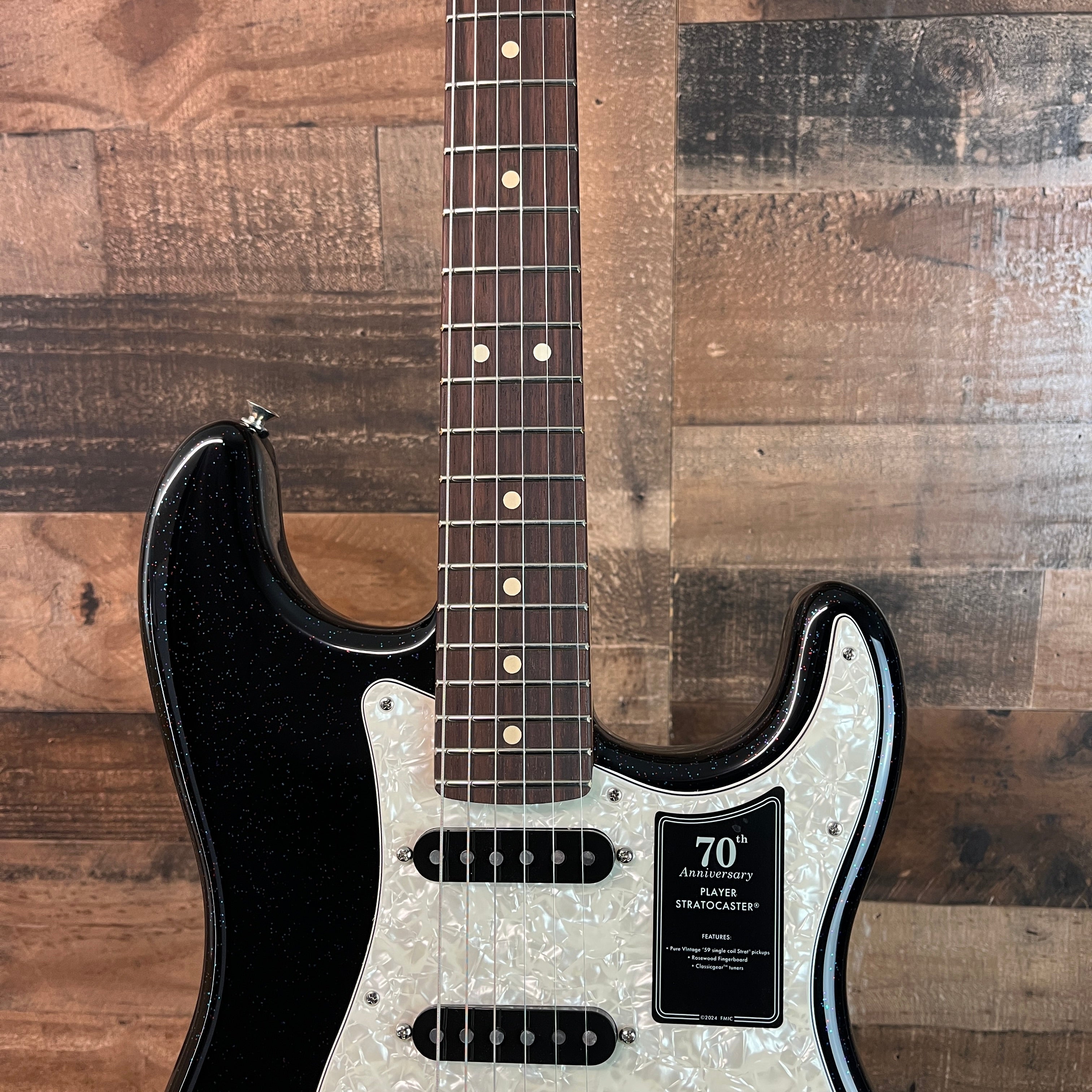 Fender 70th Anniversary Player Stratocaster, Nebula Noir, Gig Bag, 301