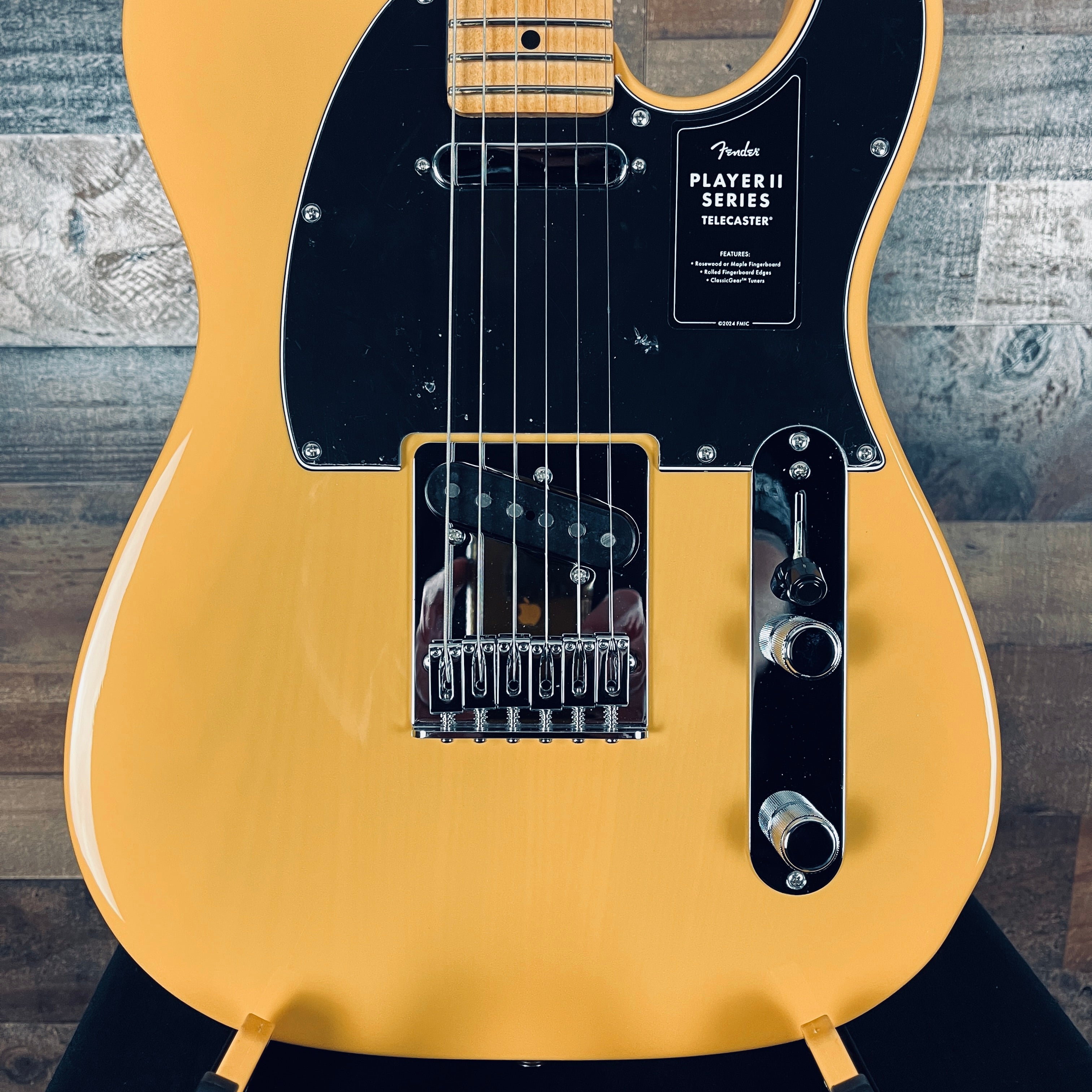Fender Player II Telecaster Electric Guitar, Maple, Butterscotch Blonde, 283