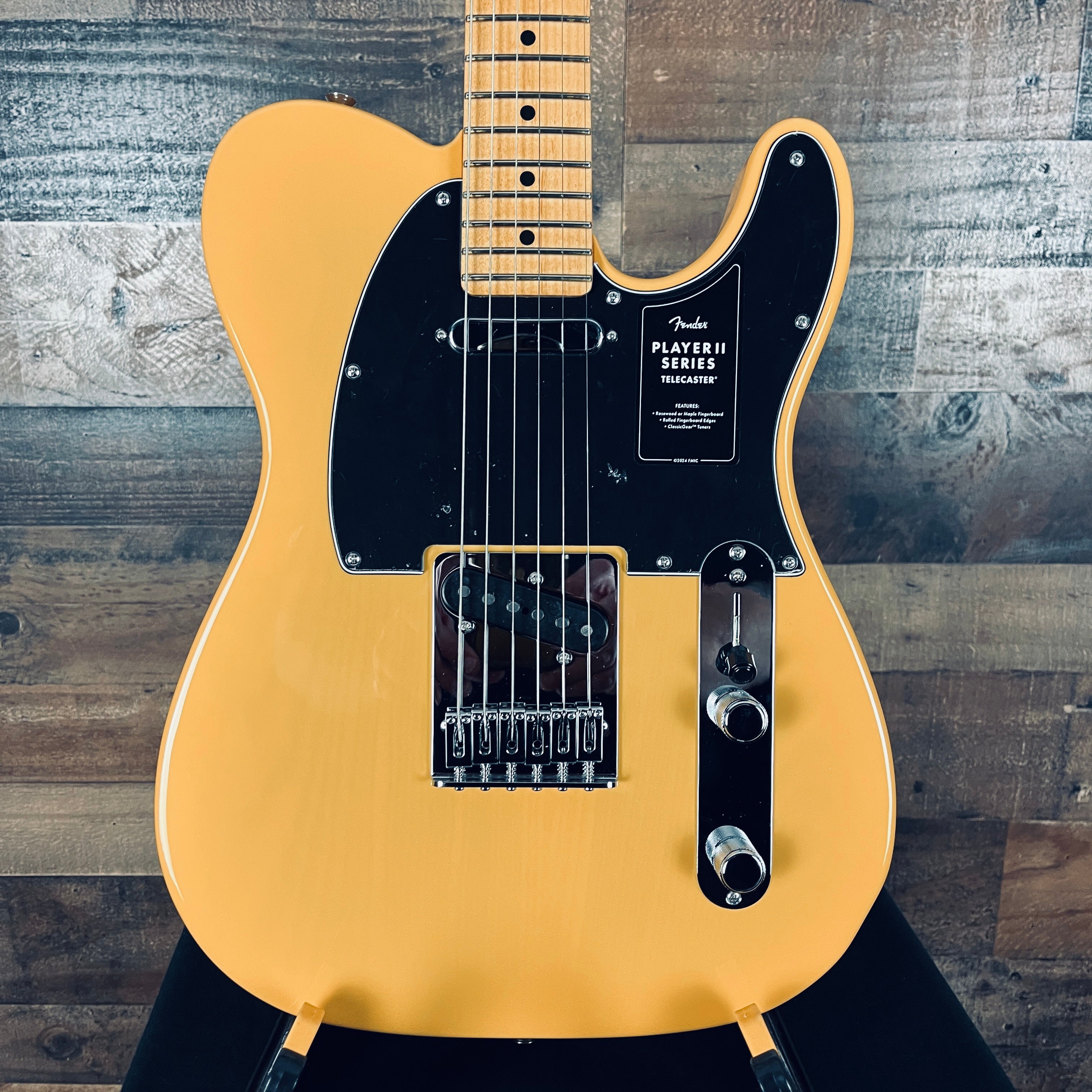 Fender Player II Telecaster Electric Guitar, Maple, Butterscotch Blonde, 283