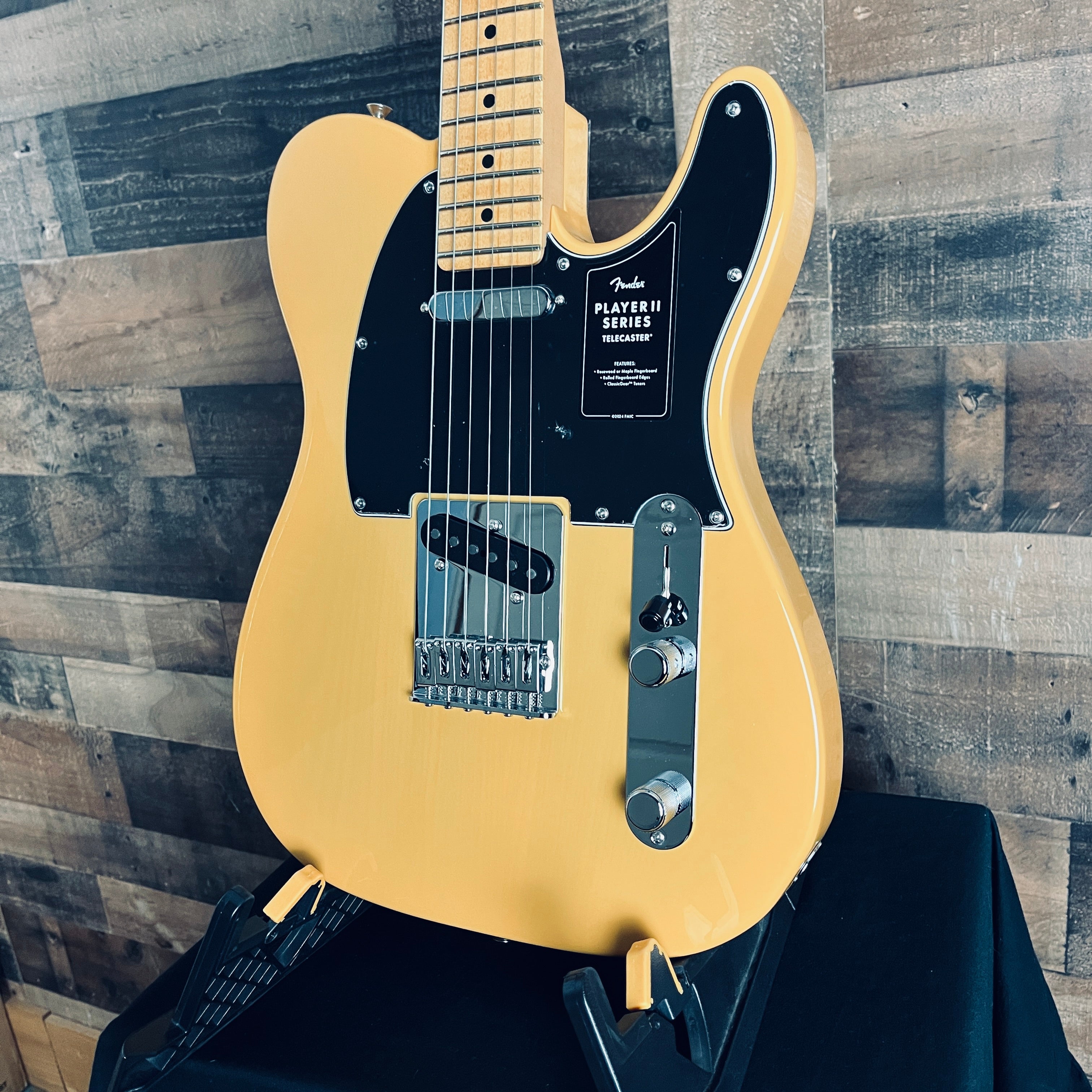 Fender Player II Telecaster Electric Guitar, Maple, Butterscotch Blonde, 283