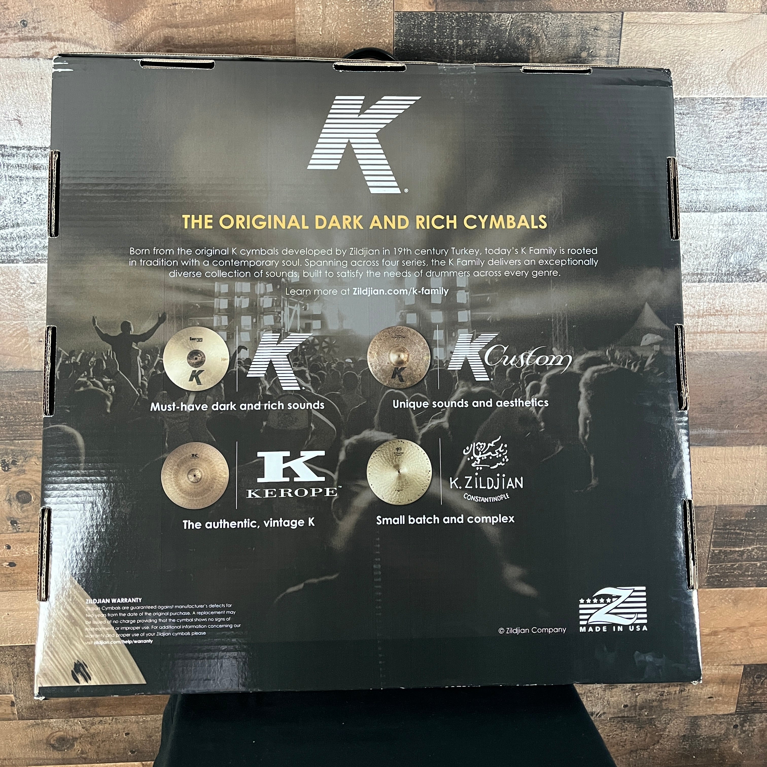 Zildjian K Sweet Cymbal Pack KS5791, 15" Hi-Hats, 17" Crash, 19" Crash, 21" Ride