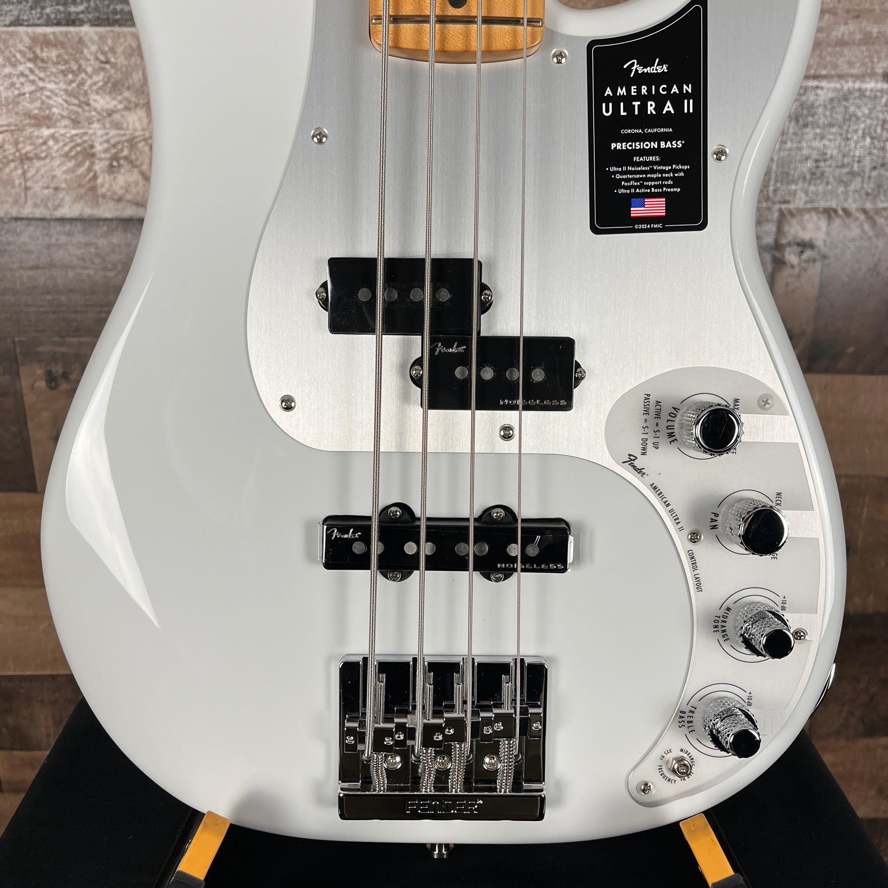 Fender American Ultra II Precision Bass, Avalanche, 376