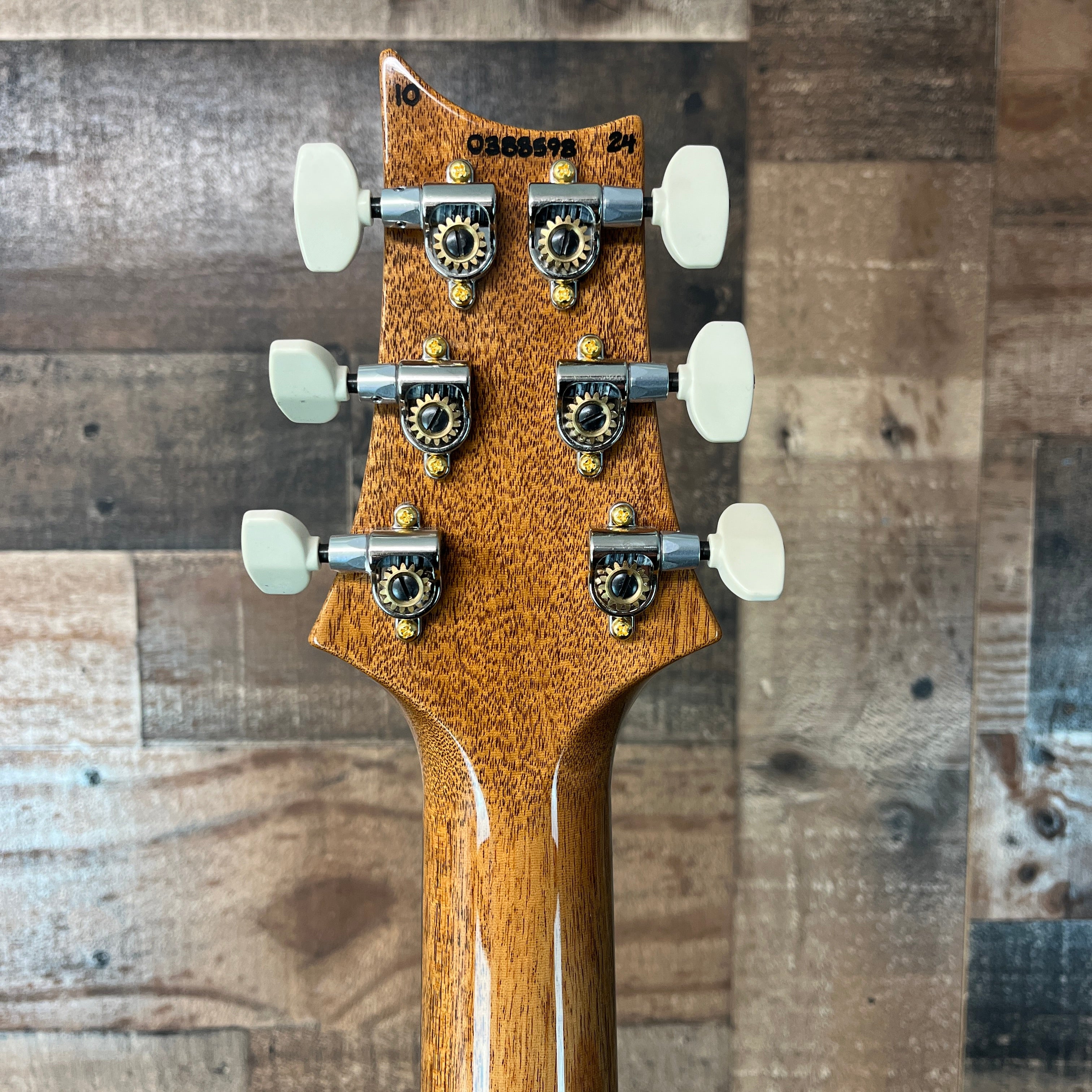 PRS Wood Library Custom 24, Left Handed, Maple Quilt 10-Top, Natural Finish, Ziricote Fingerboard, Paisley PRS Hardcase, 598